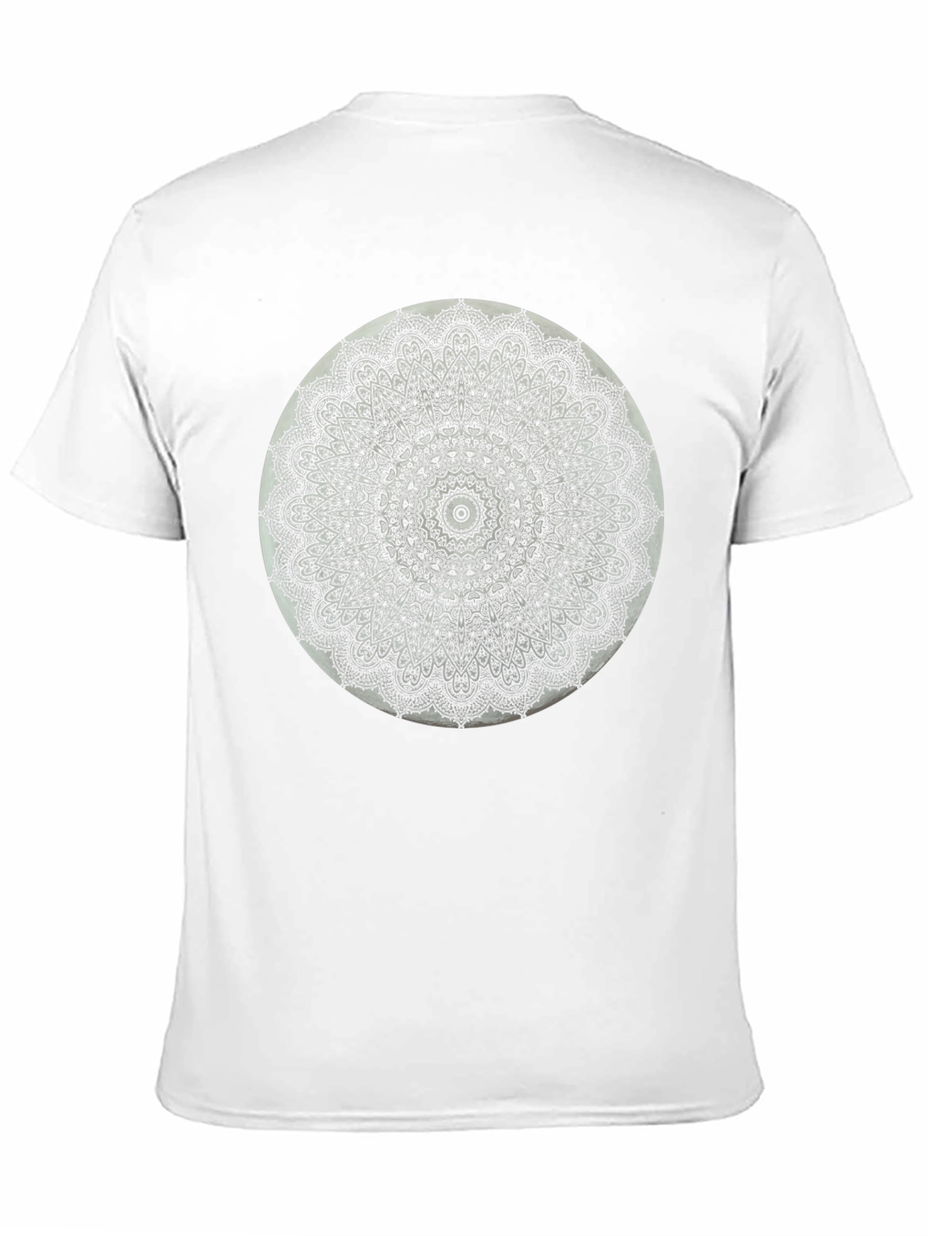Black Black Mandala T-Shirt - Intricate Pattern Tee view 11