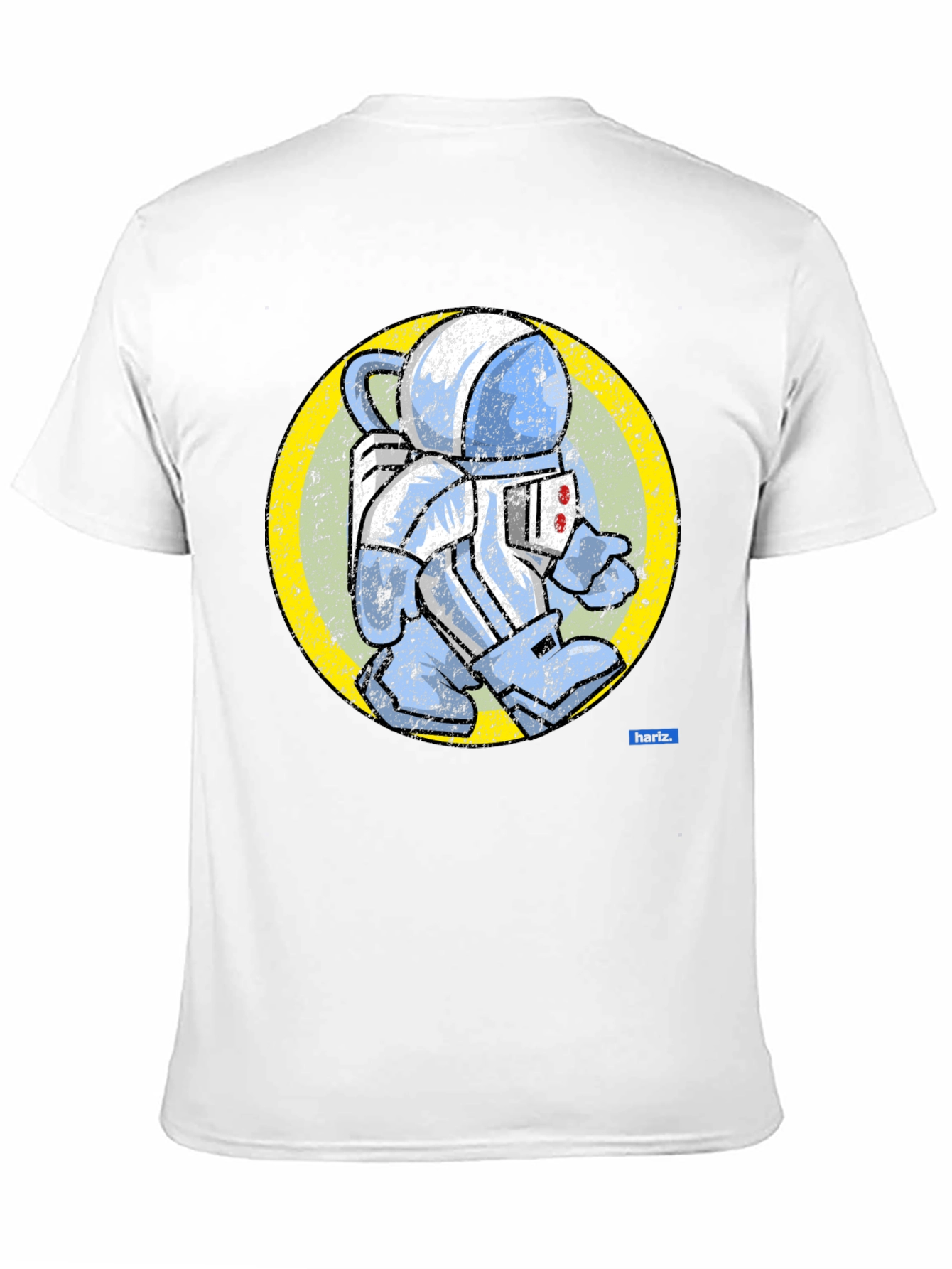 Black Retro Spaceman Graphic Tee - Vintage Astronaut T-Shirt view 11