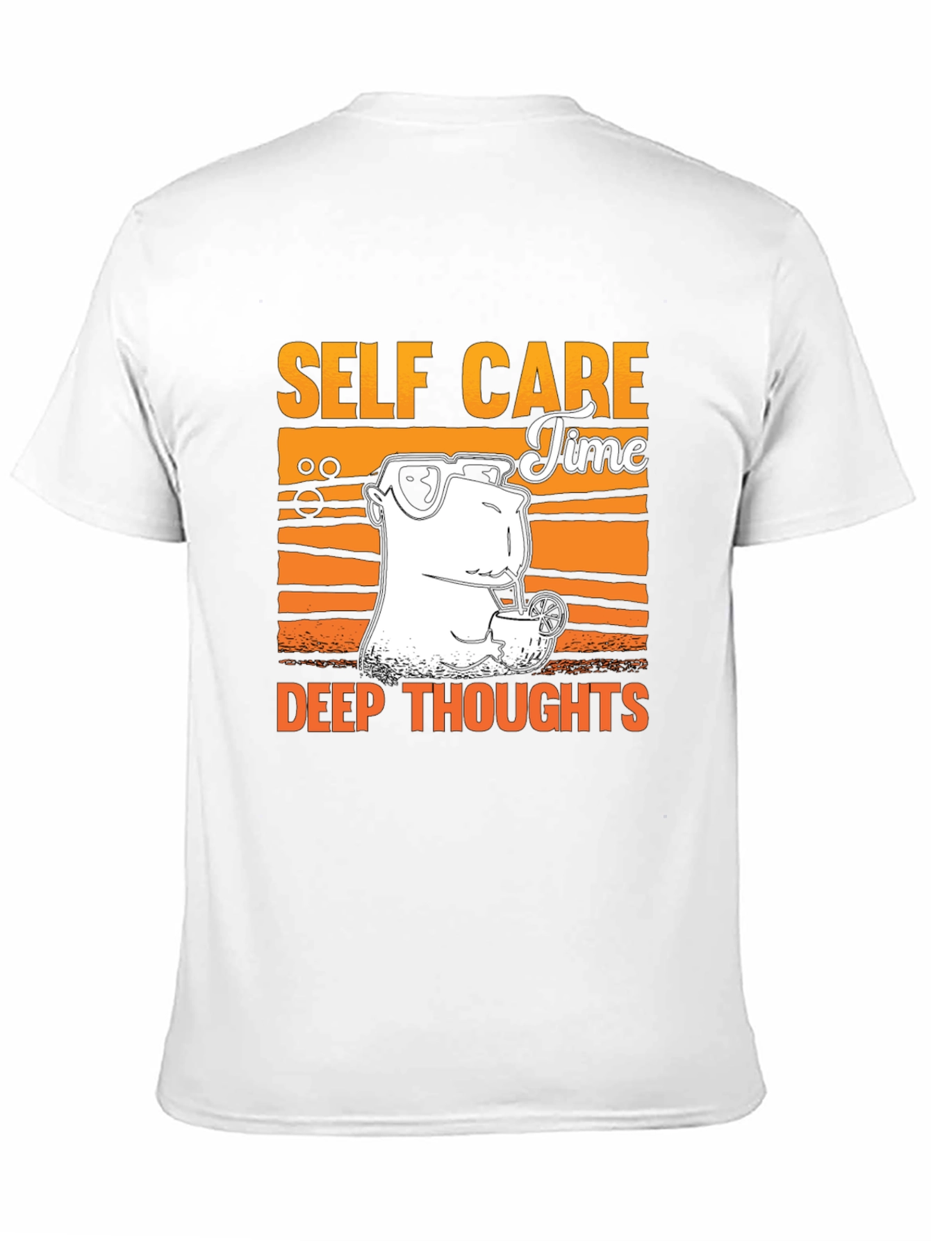 Black Self Care Time T-Shirt - Deep Thoughts Graphic Tee view 11