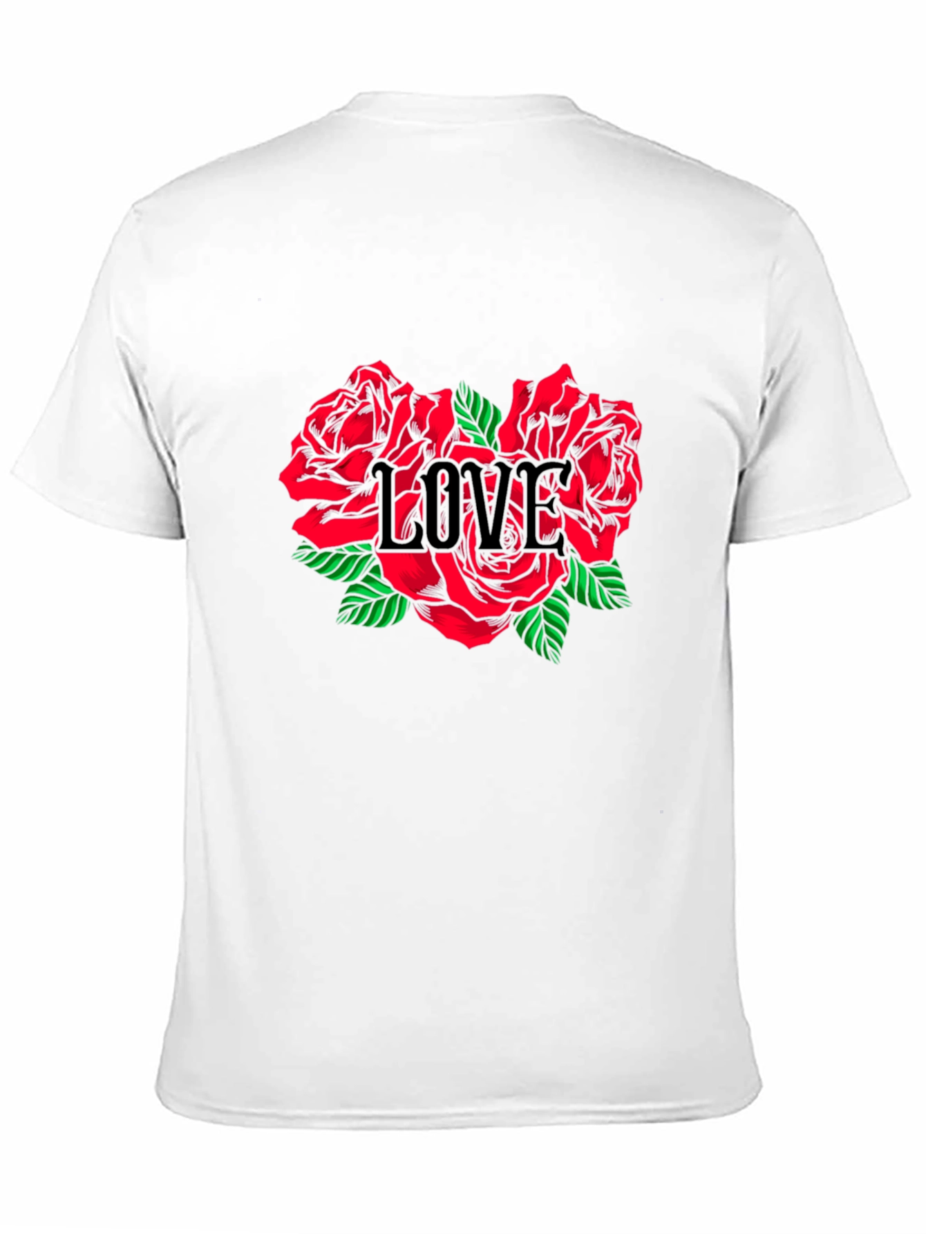 Black Love Roses Black T-Shirt view 11