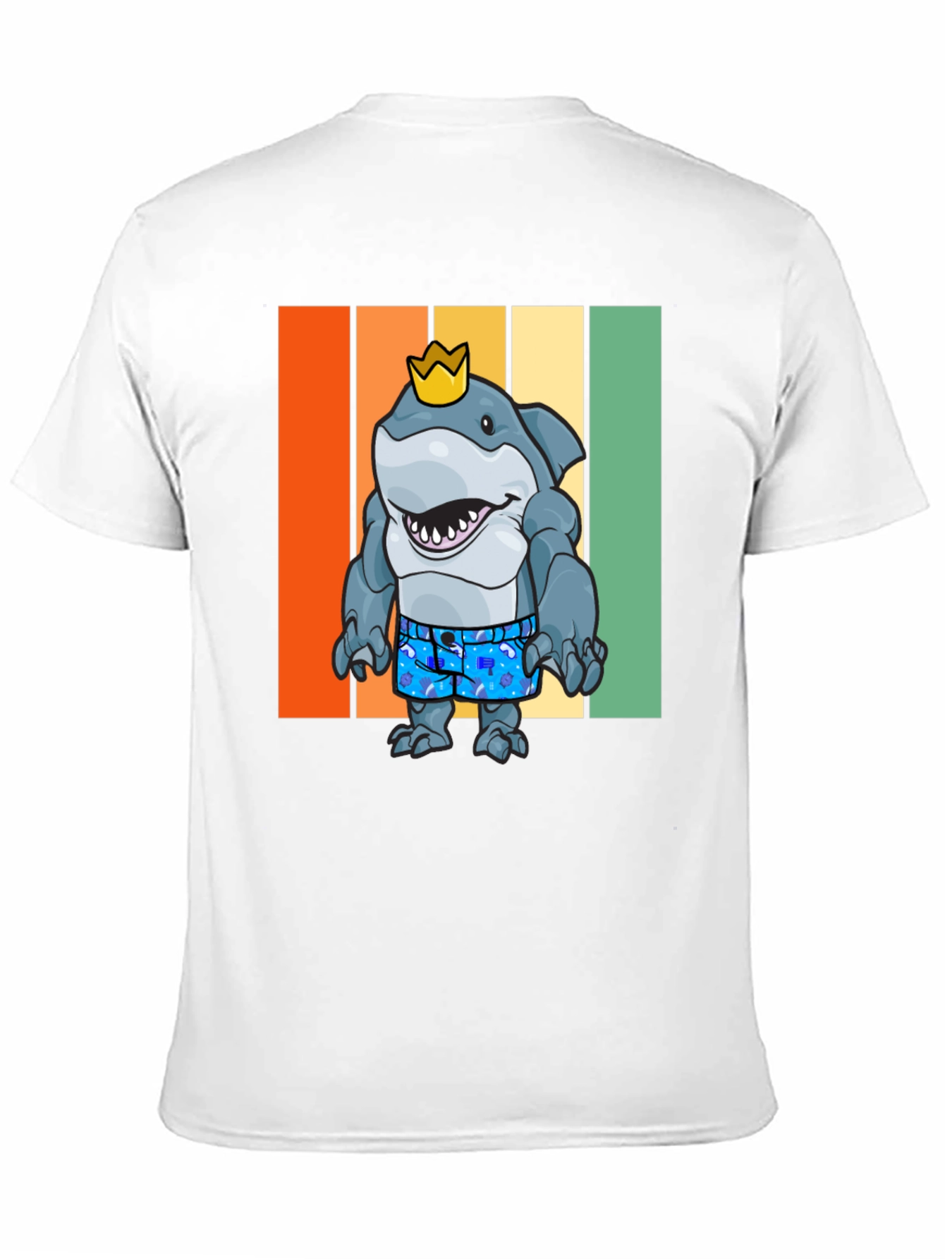 Black Shark King Graphic T-Shirt - Retro Style view 11