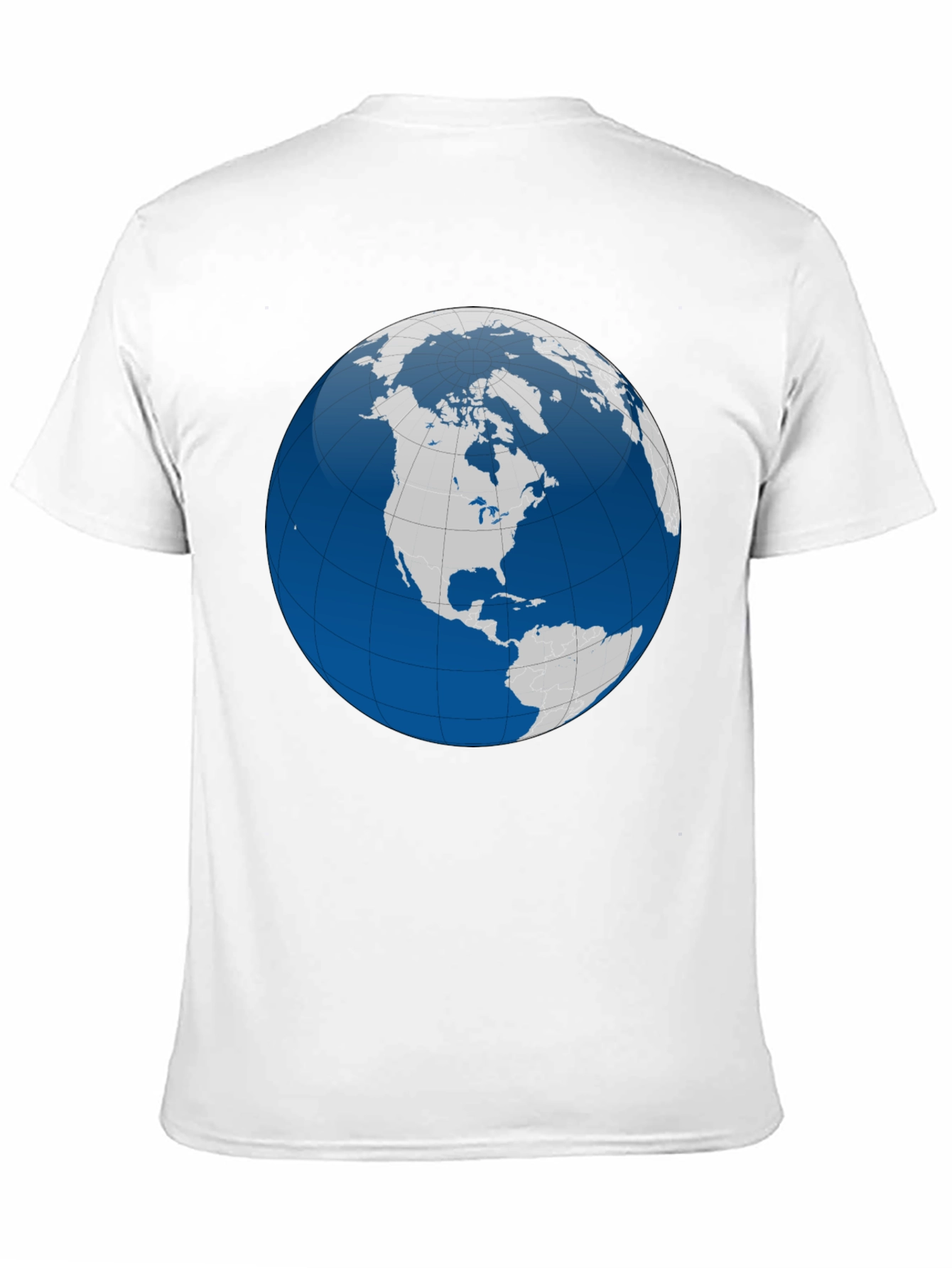 Black Globe Graphic T-Shirt - Black Cotton Tee view 11