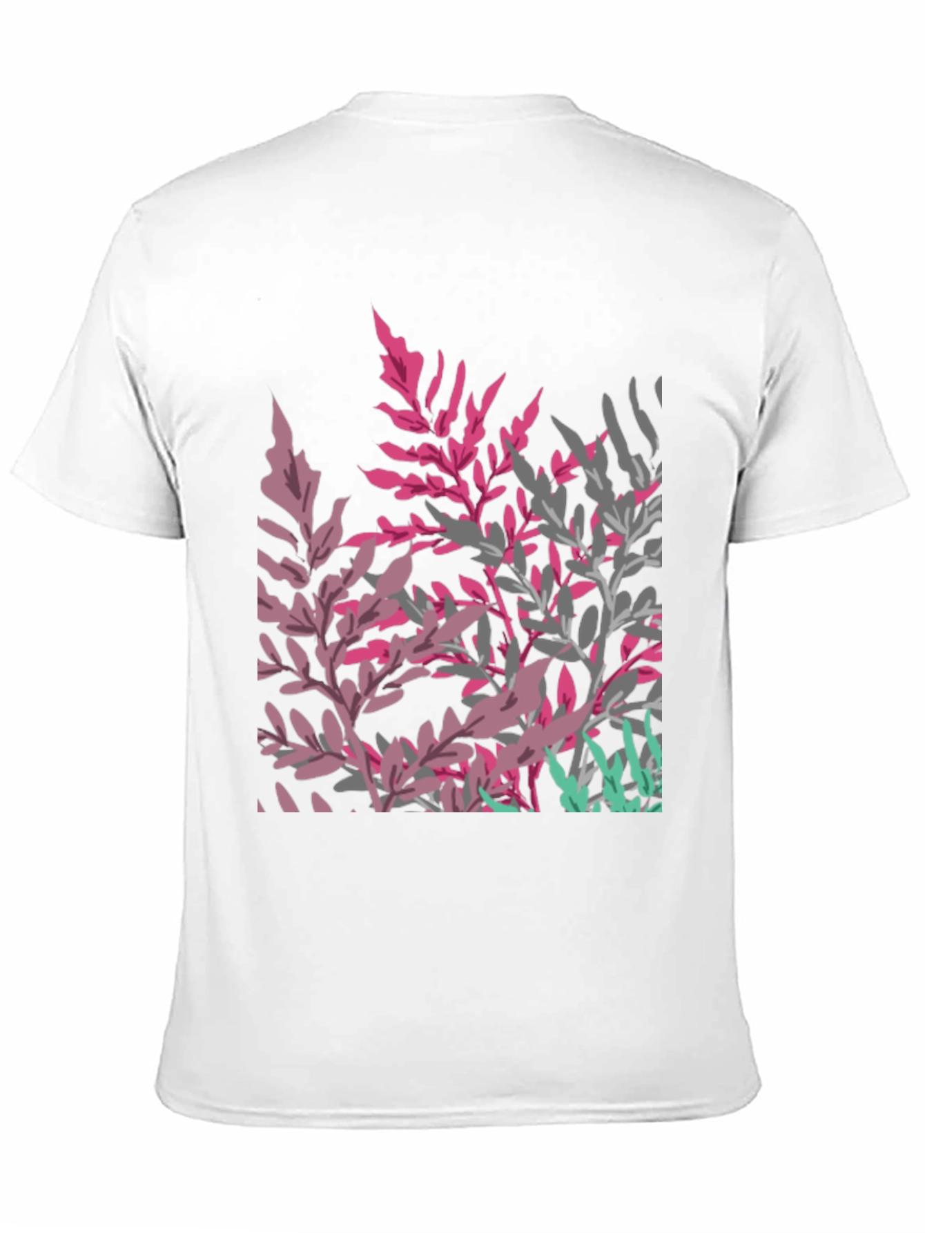 Black Floral Print Black T-Shirt for Men view 11