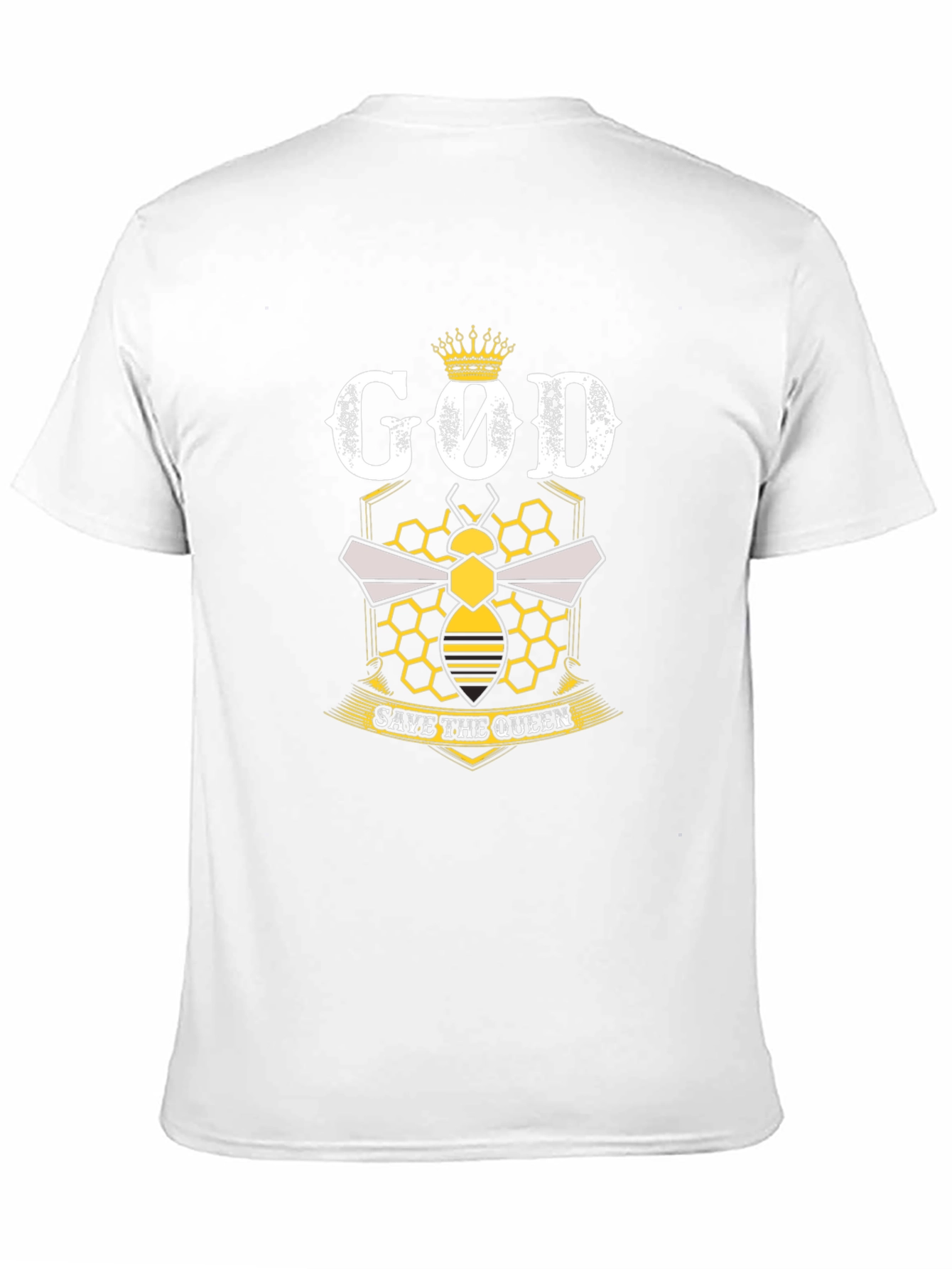 Black God Save the Queen Bee T-Shirt - Black view 11