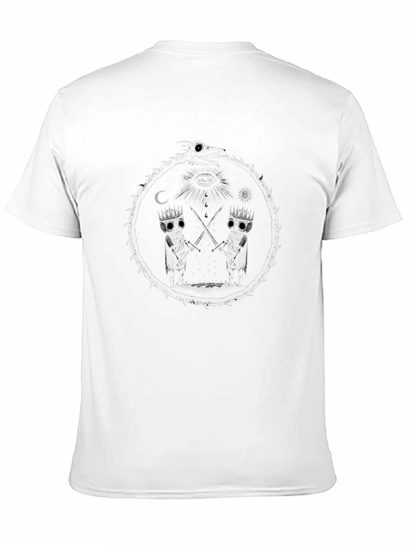 Black Esoteric Kings Graphic Tee - Black view 11