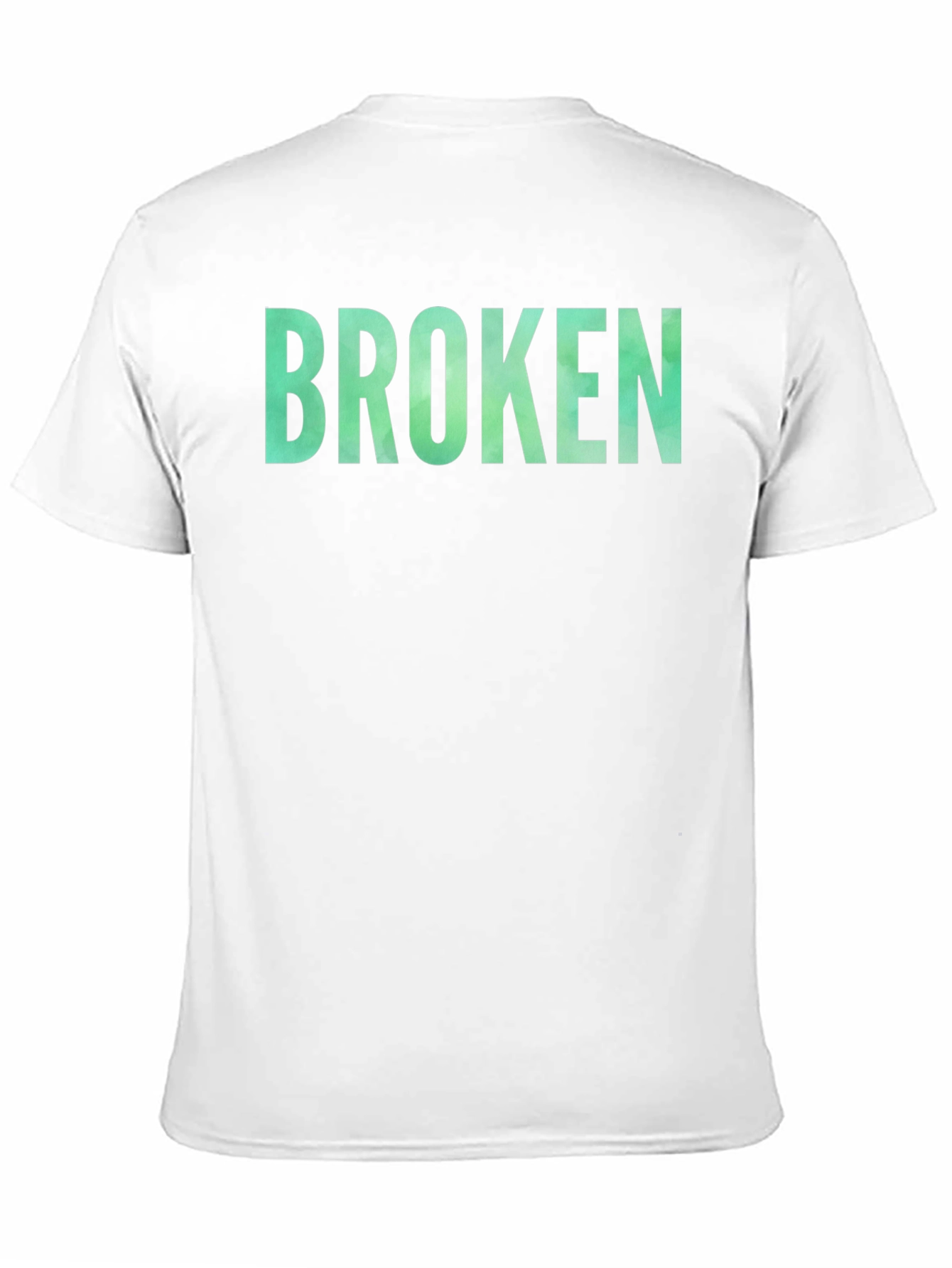Black "Broken" Graphic Tee - Casual Black T-Shirt view 11
