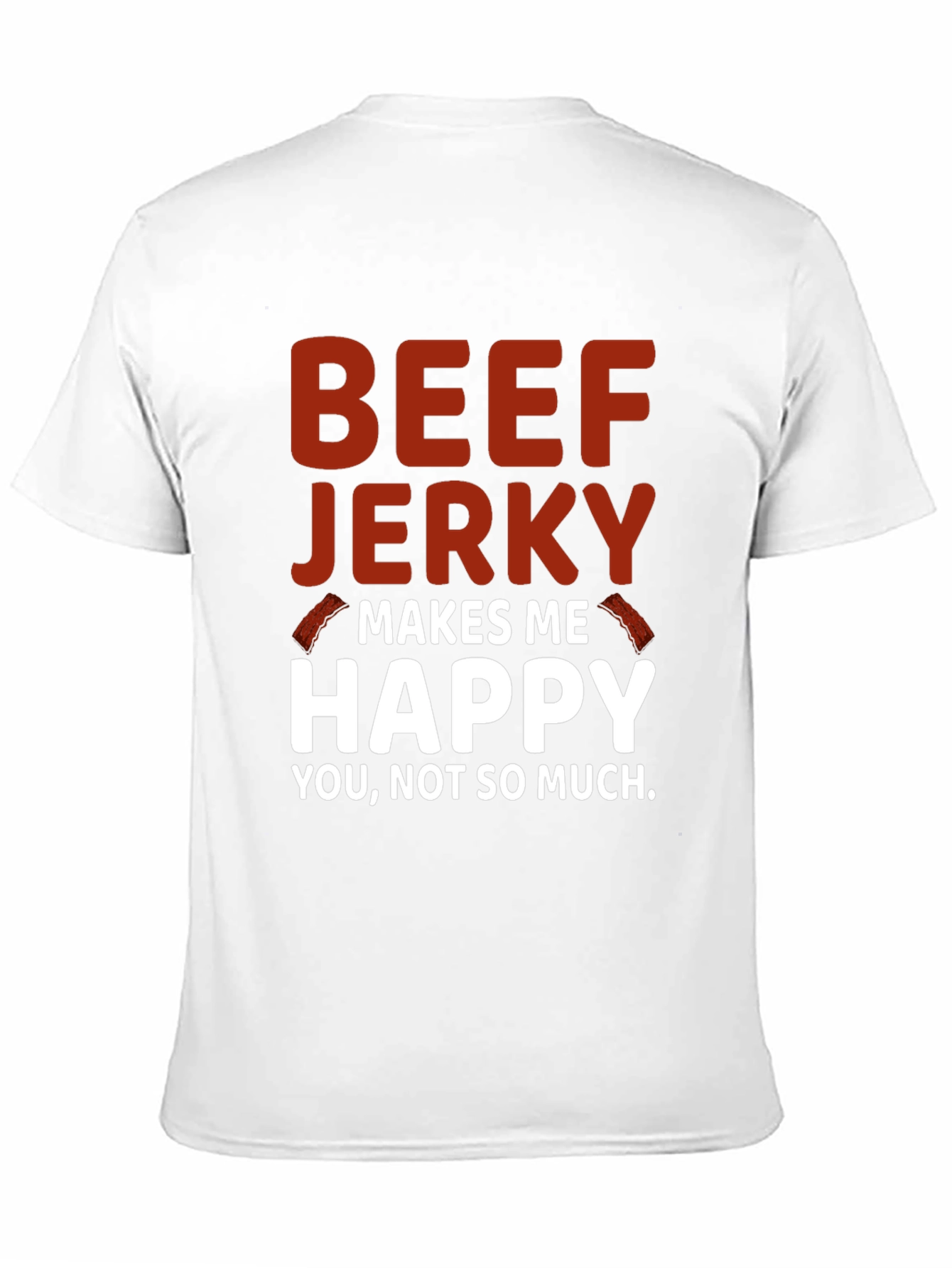 Black Beef Jerky Makes Me Happy Graphic Tee view 11