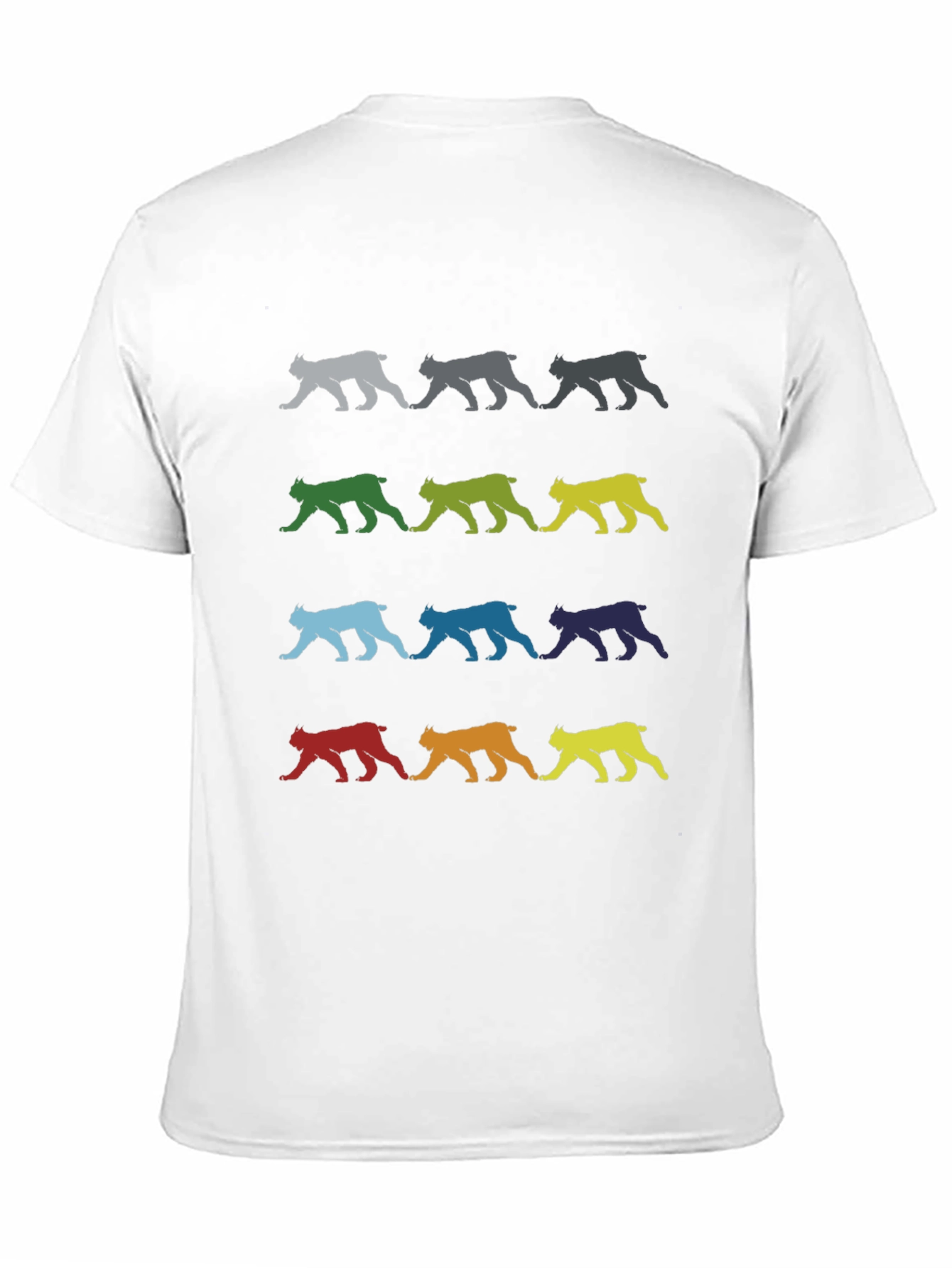 Black Colorful Lynx Graphic Tee - Stylish & Unique Design view 11