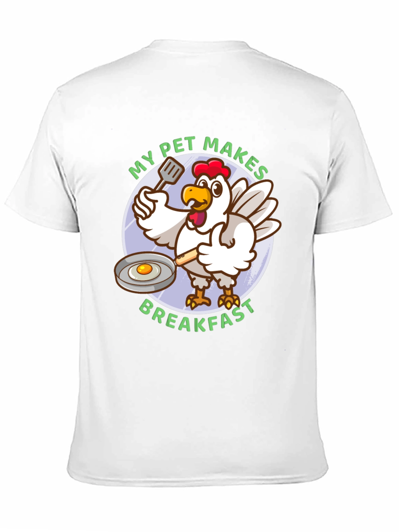 Black My Pet Makes Breakfast T-Shirt view 11