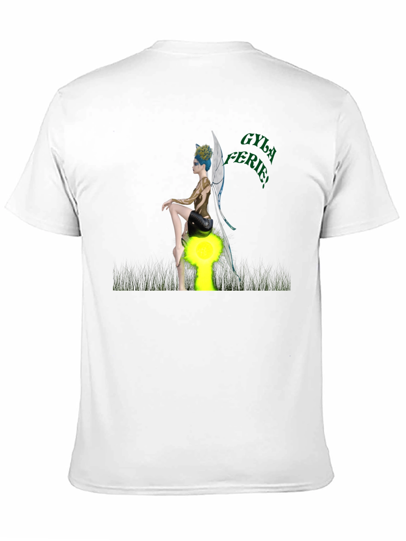 Black Fantasy Fairy Graphic Tee view 11