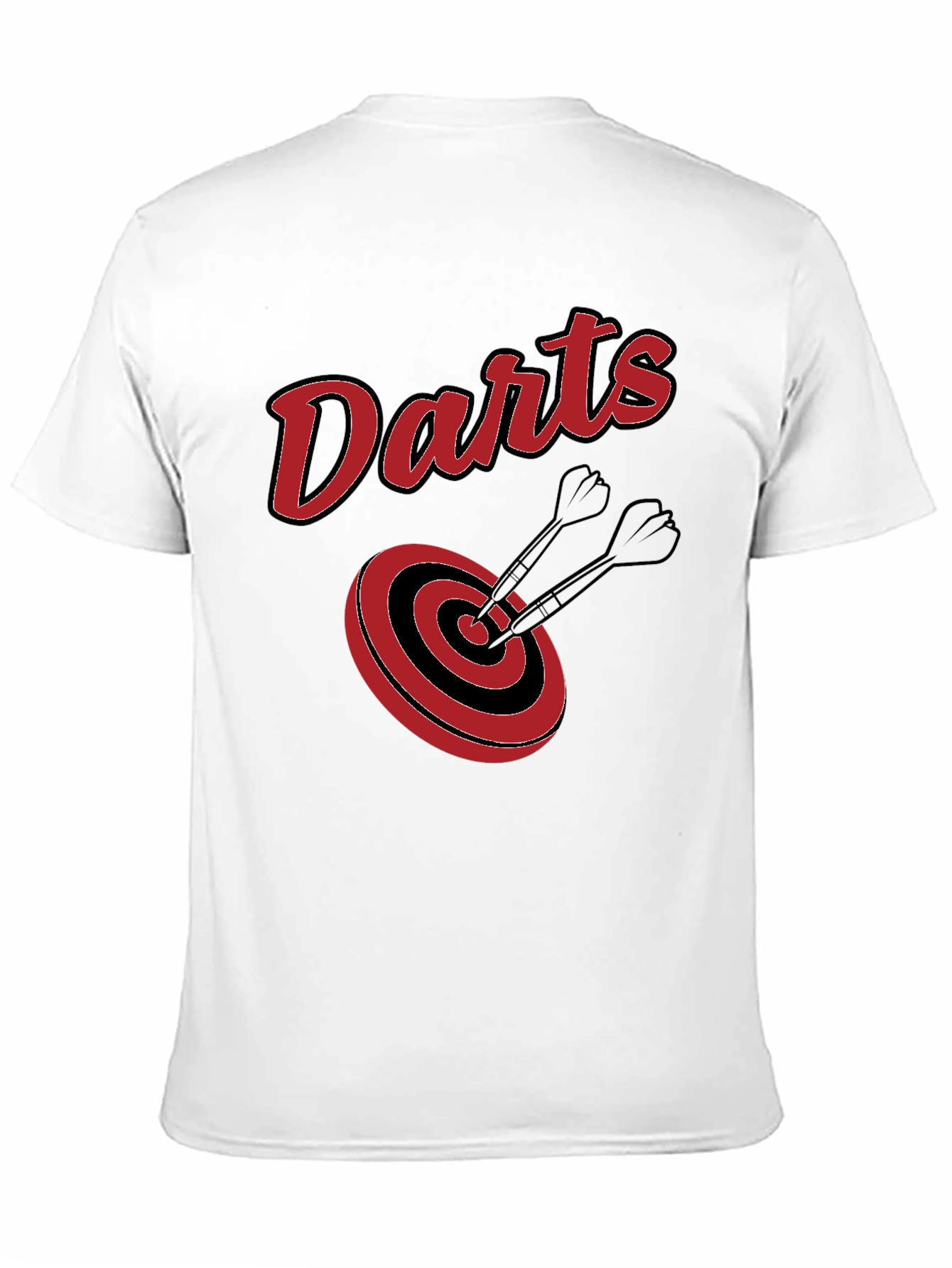 Black Darts Target Graphic Tee - Black Cotton T-Shirt view 11