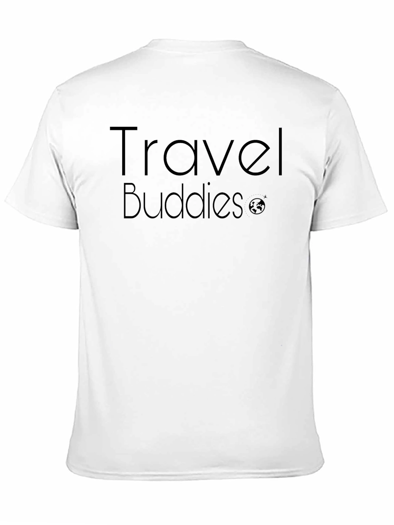 Black Travel Buddies Black T-Shirt view 11