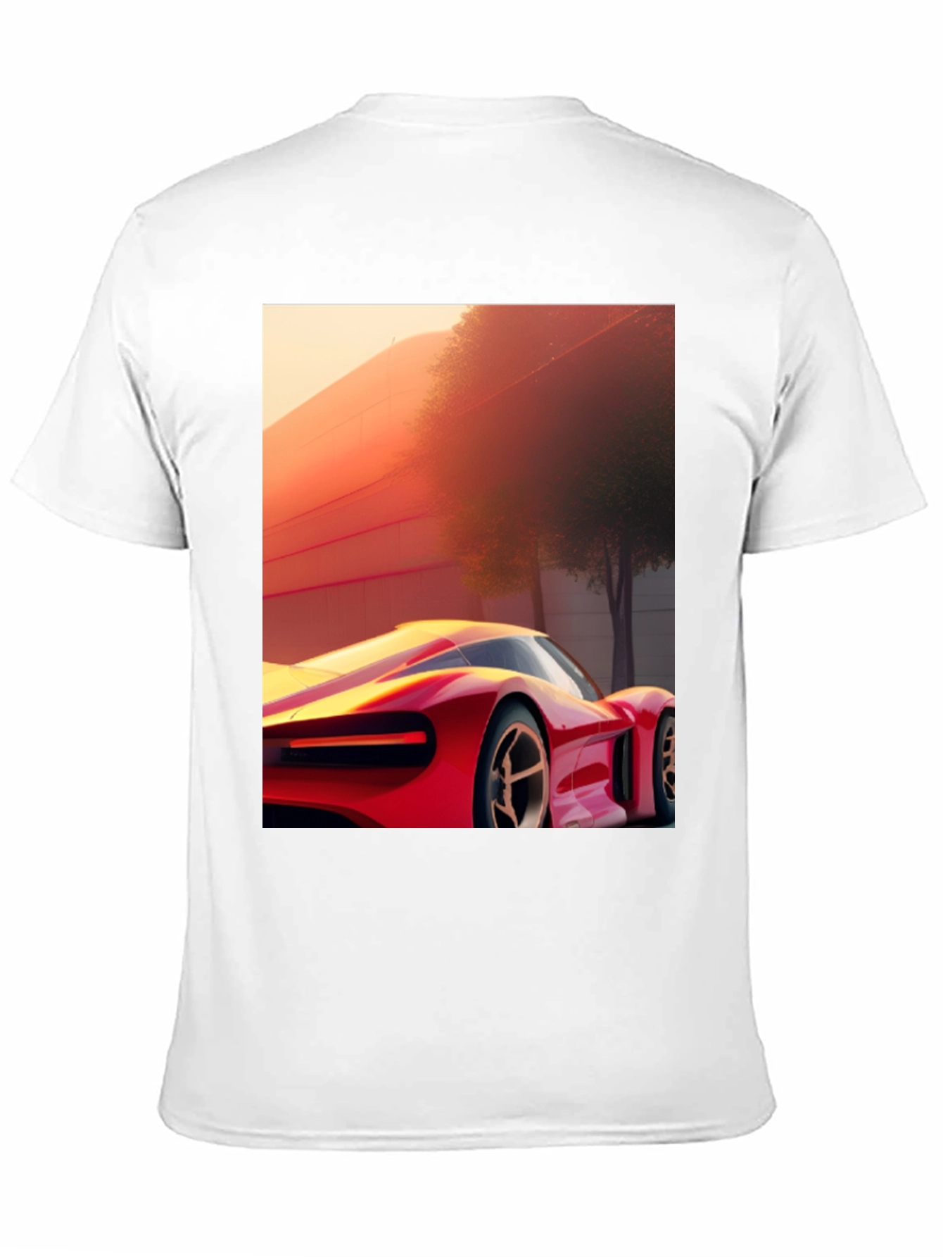 Black Sleek Car Graphic Tee - Modern Streetwear Style view 11