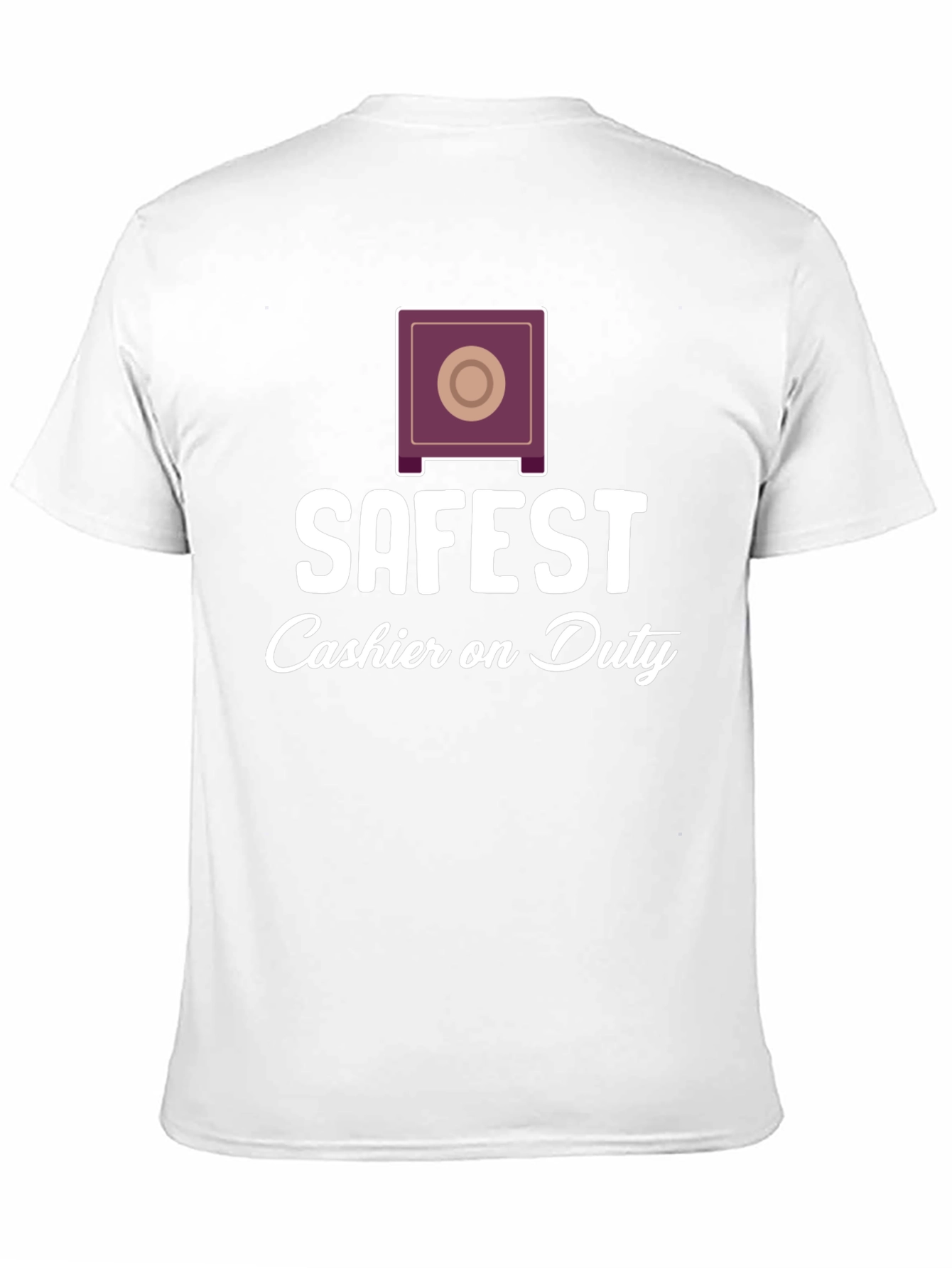 Black Safest Cashier On Duty Graphic Tee - Unique Design view 11