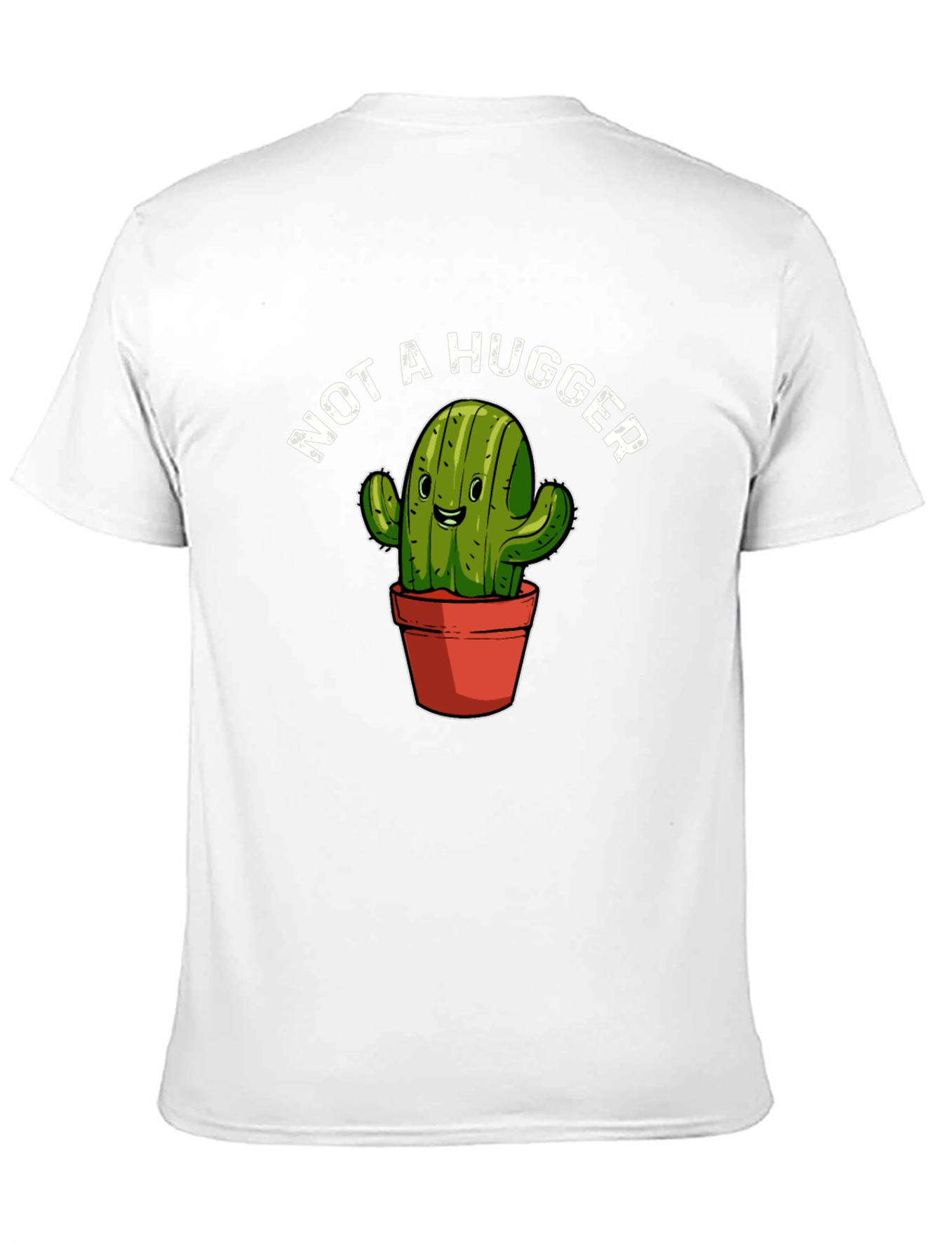 Black Not A Hugger Cactus Graphic T-Shirt view 11