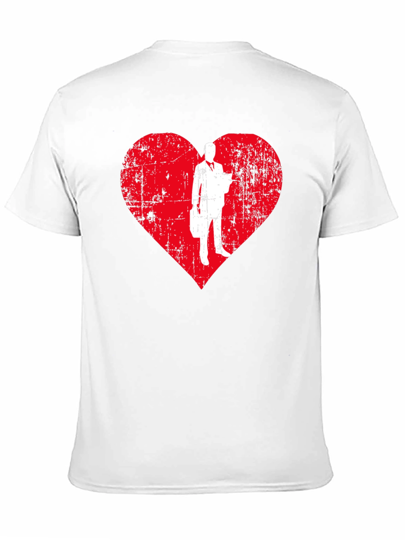 Black Business Heart T-Shirt - Trendy Graphic Tee view 11