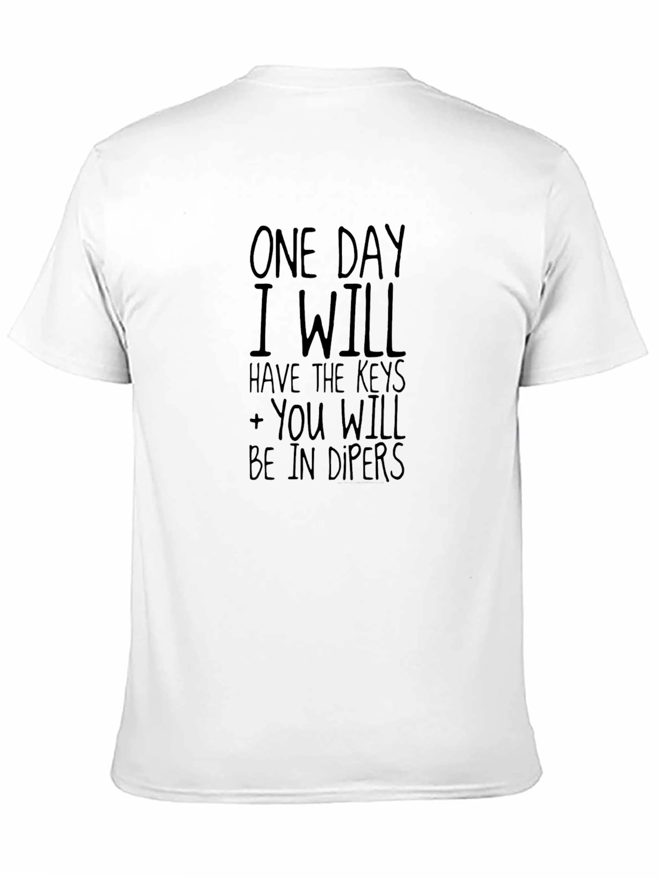 Black Funny "One Day I Will Have the Keys" Graphic T-Shirt view 11