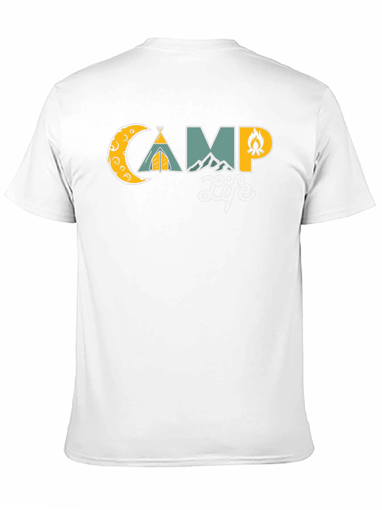 Black Camp Life Graphic T-Shirt - Black Casual Tee view 11