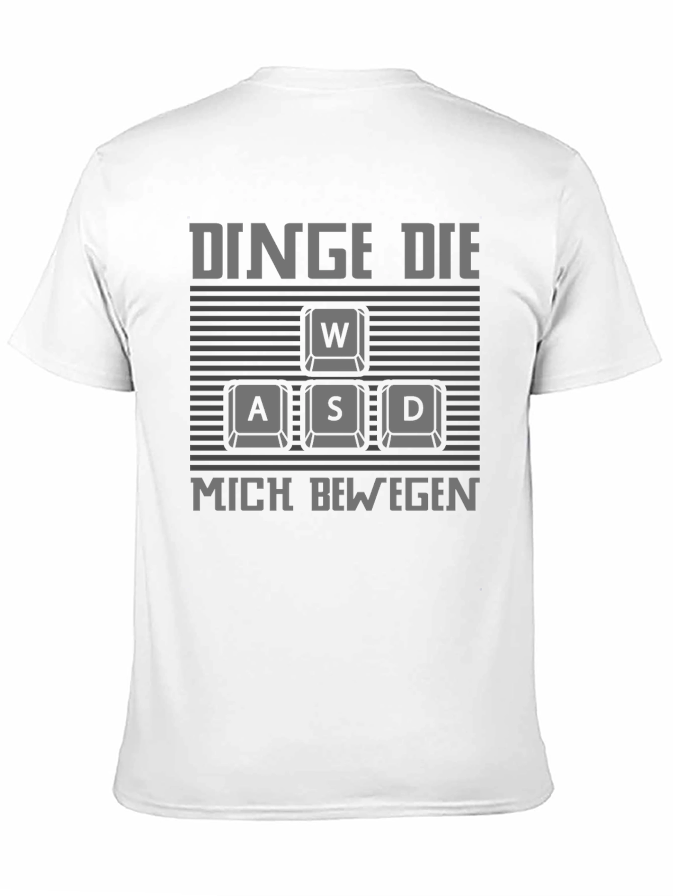 Black Gamer WASD Keyboard T-Shirt - DINGE DIE MICH BEWEGEN view 11