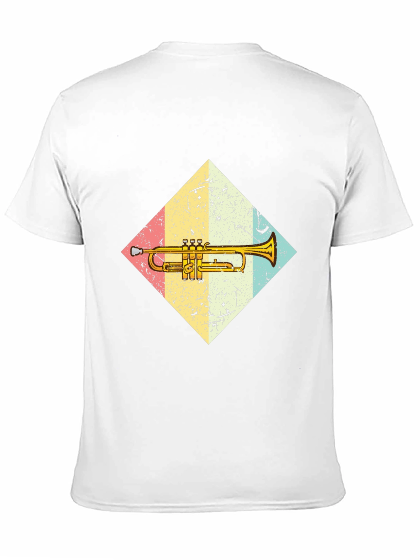 Black Trumpet Graphic Tee - Vintage Style Music Lover Shirt view 11