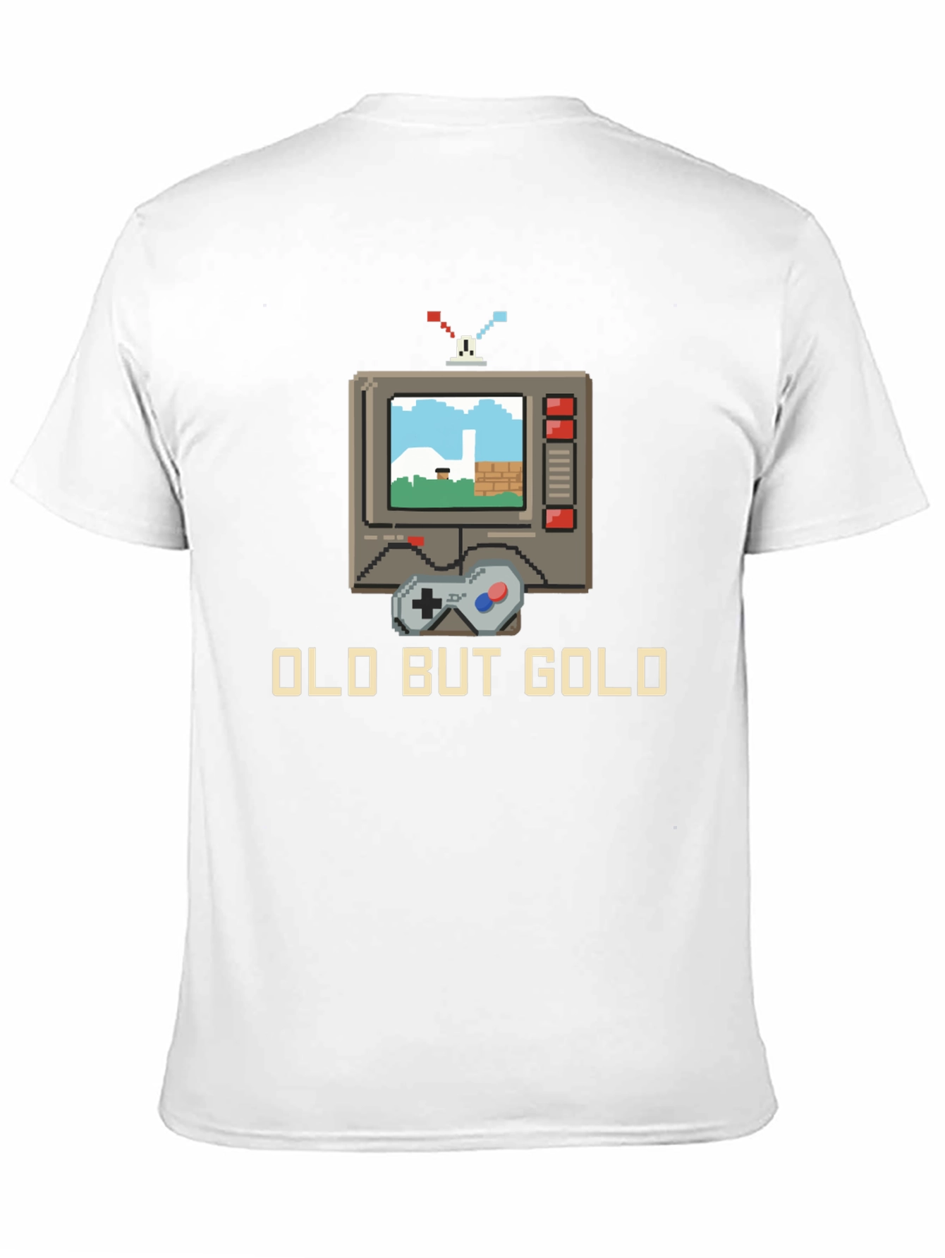 Black Retro Gaming T-Shirt - Old But Gold view 11