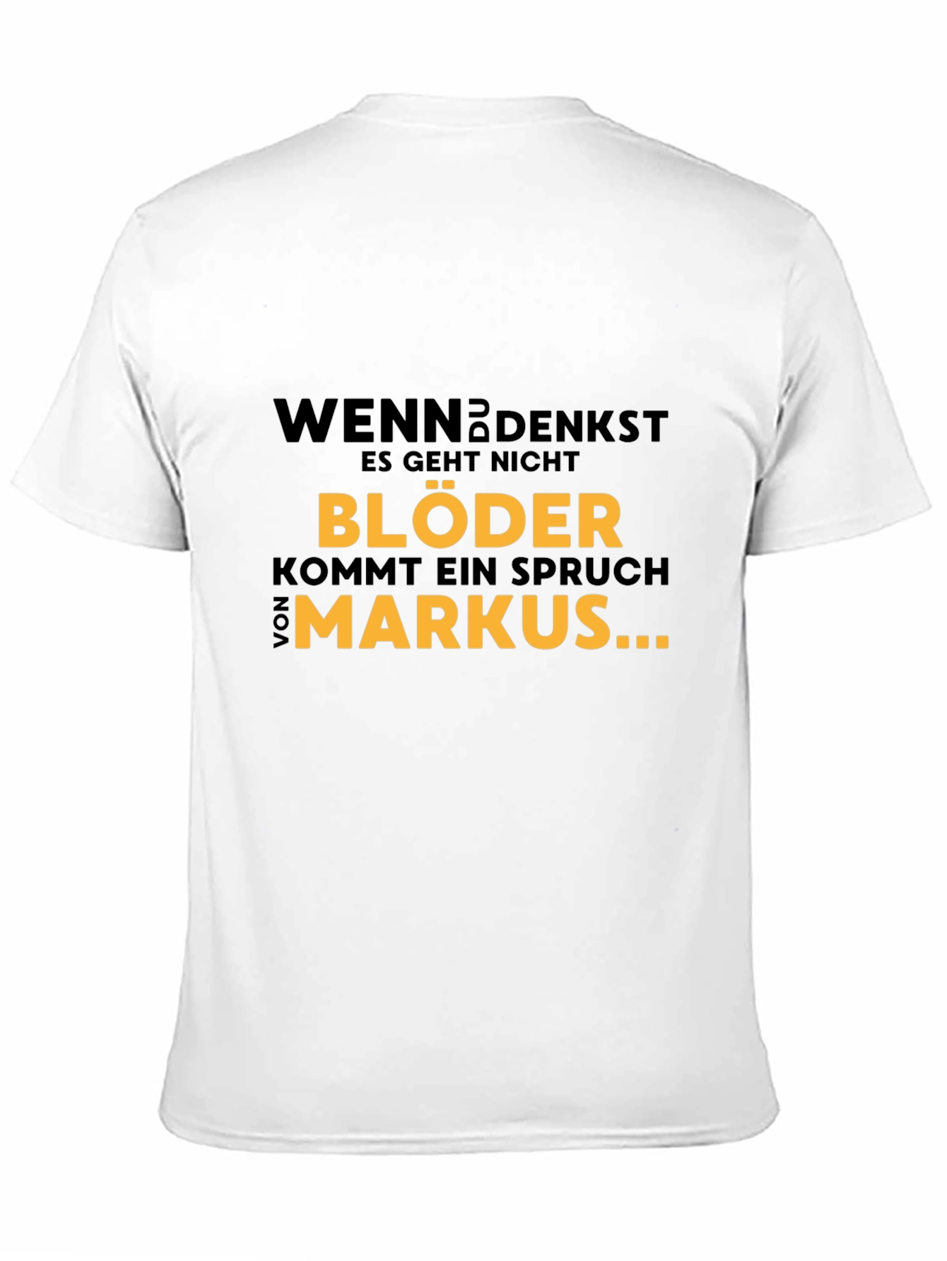 Black Funny German Humor T-Shirt - Markus Joke Tee view 11
