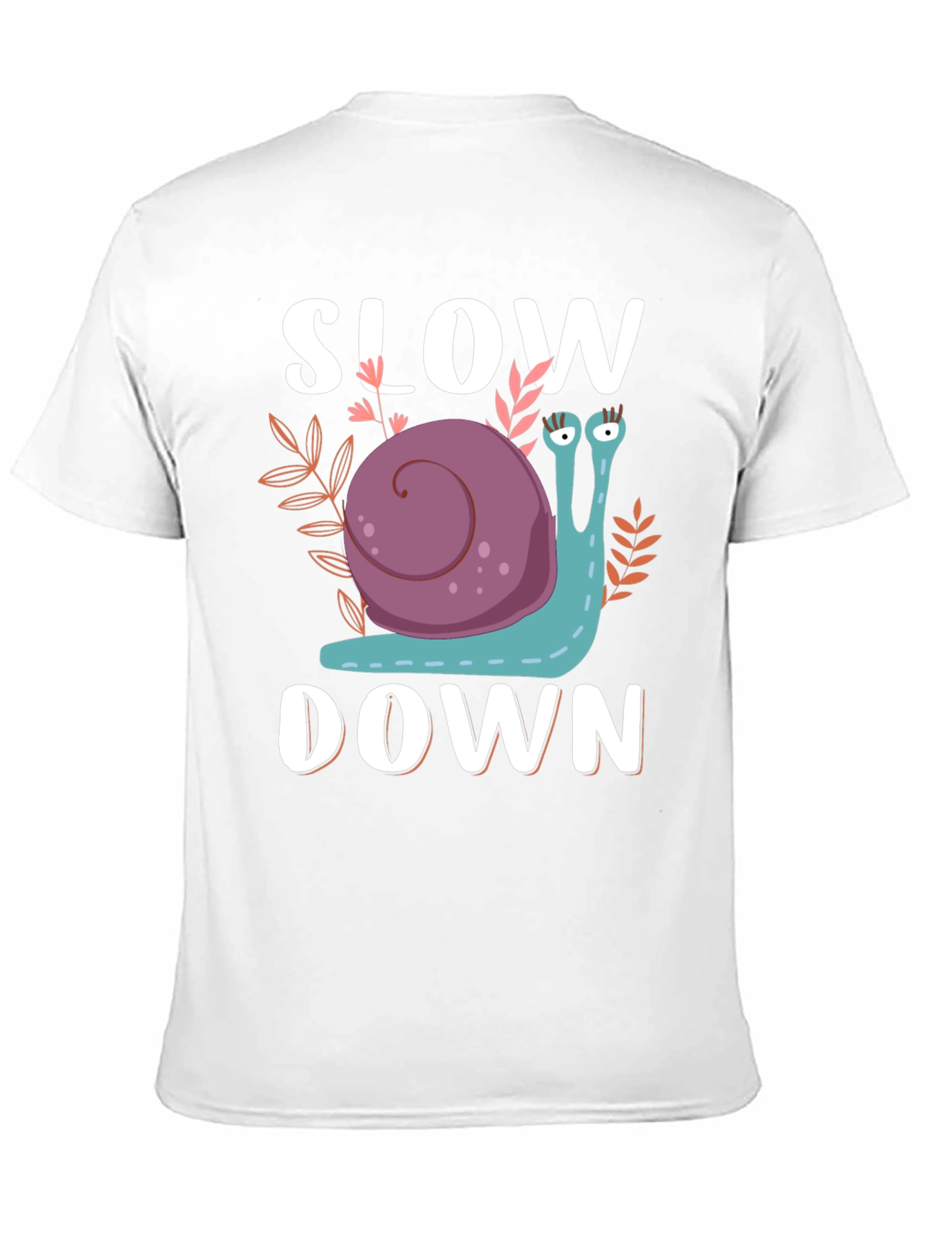 Black Slow Down Snail Graphic T-Shirt view 11