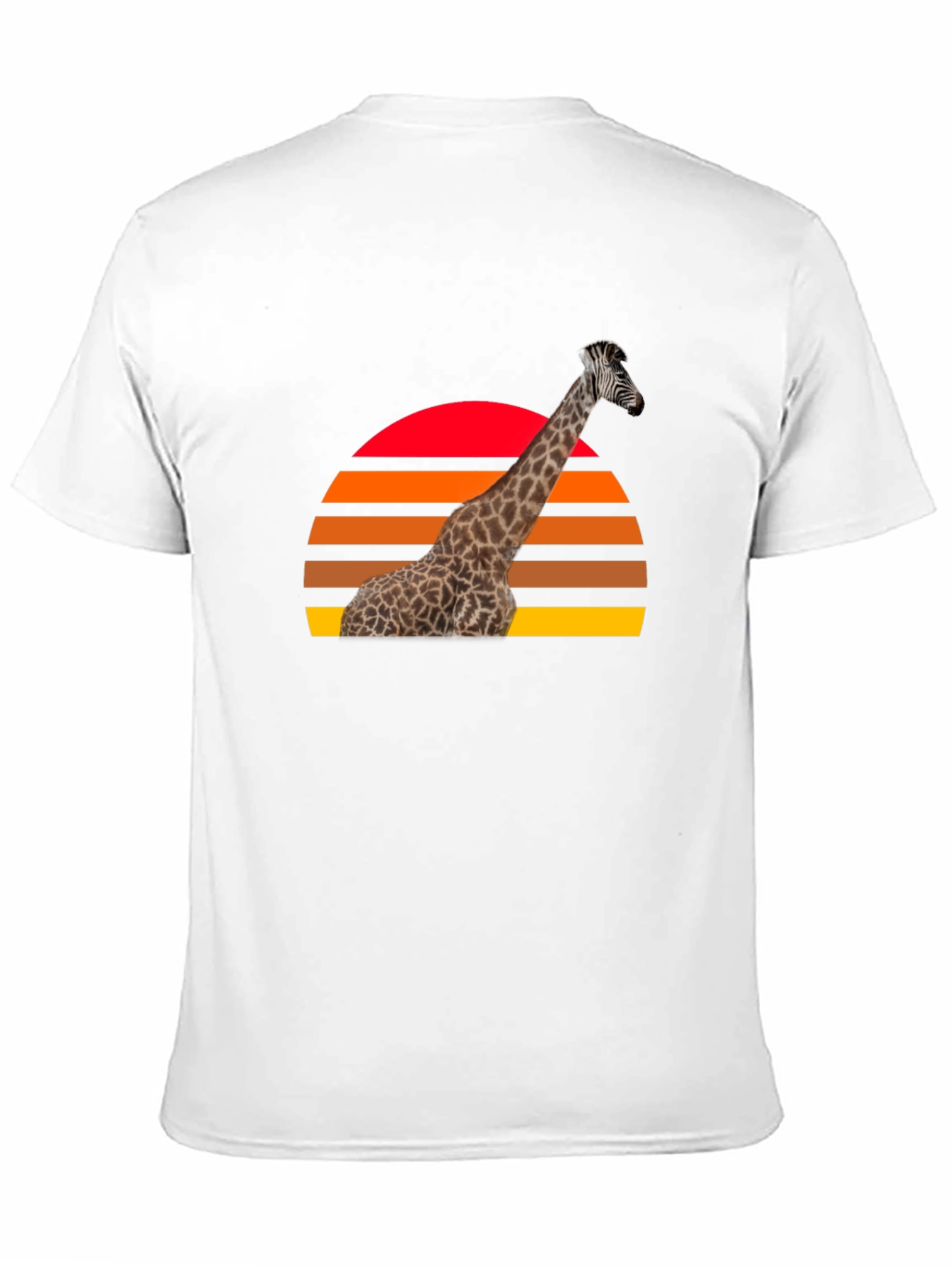Black Giraffe Sunset Graphic Tee - Retro Style view 11