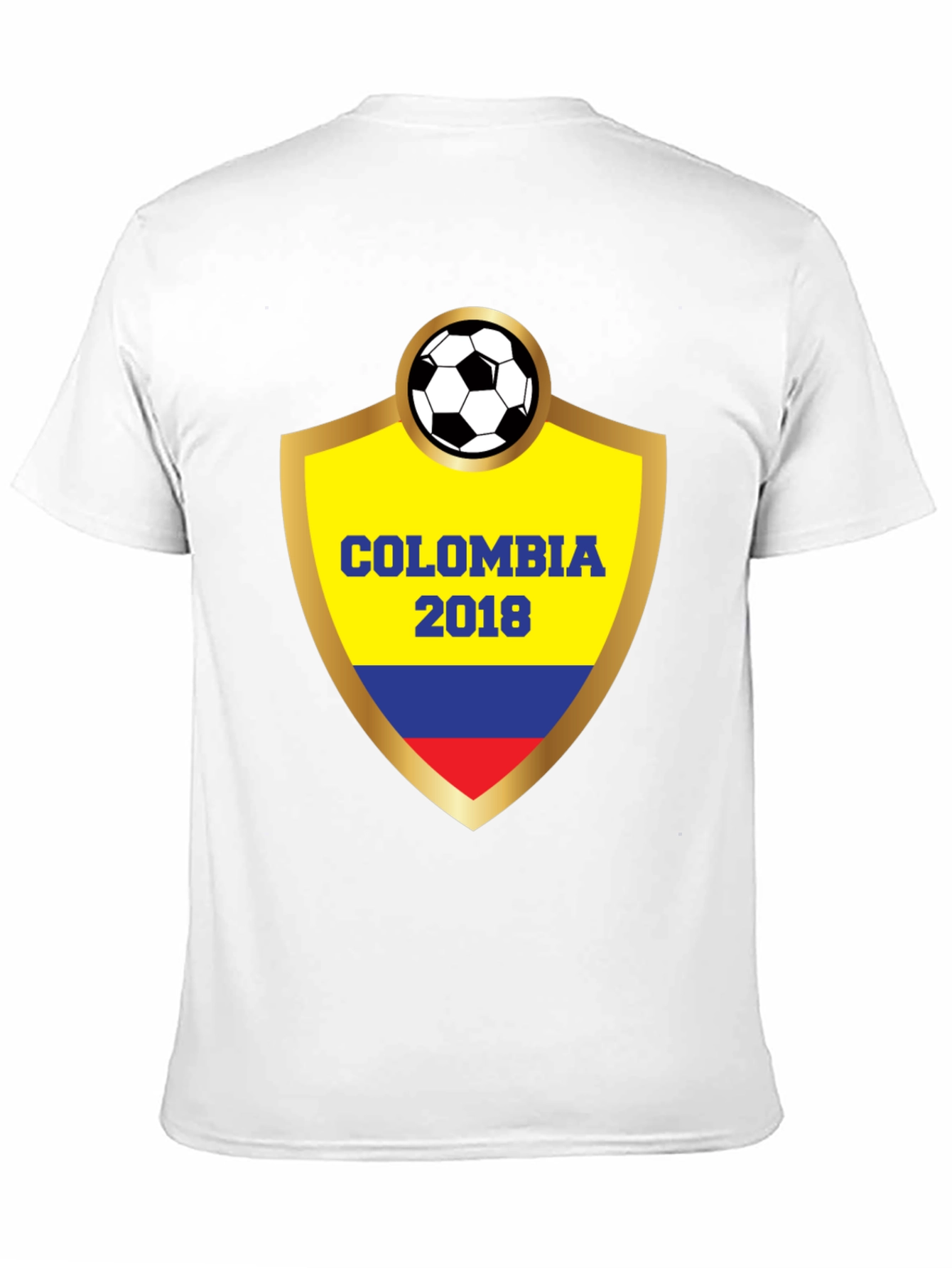 Black Colombia 2018 Soccer T-Shirt view 11