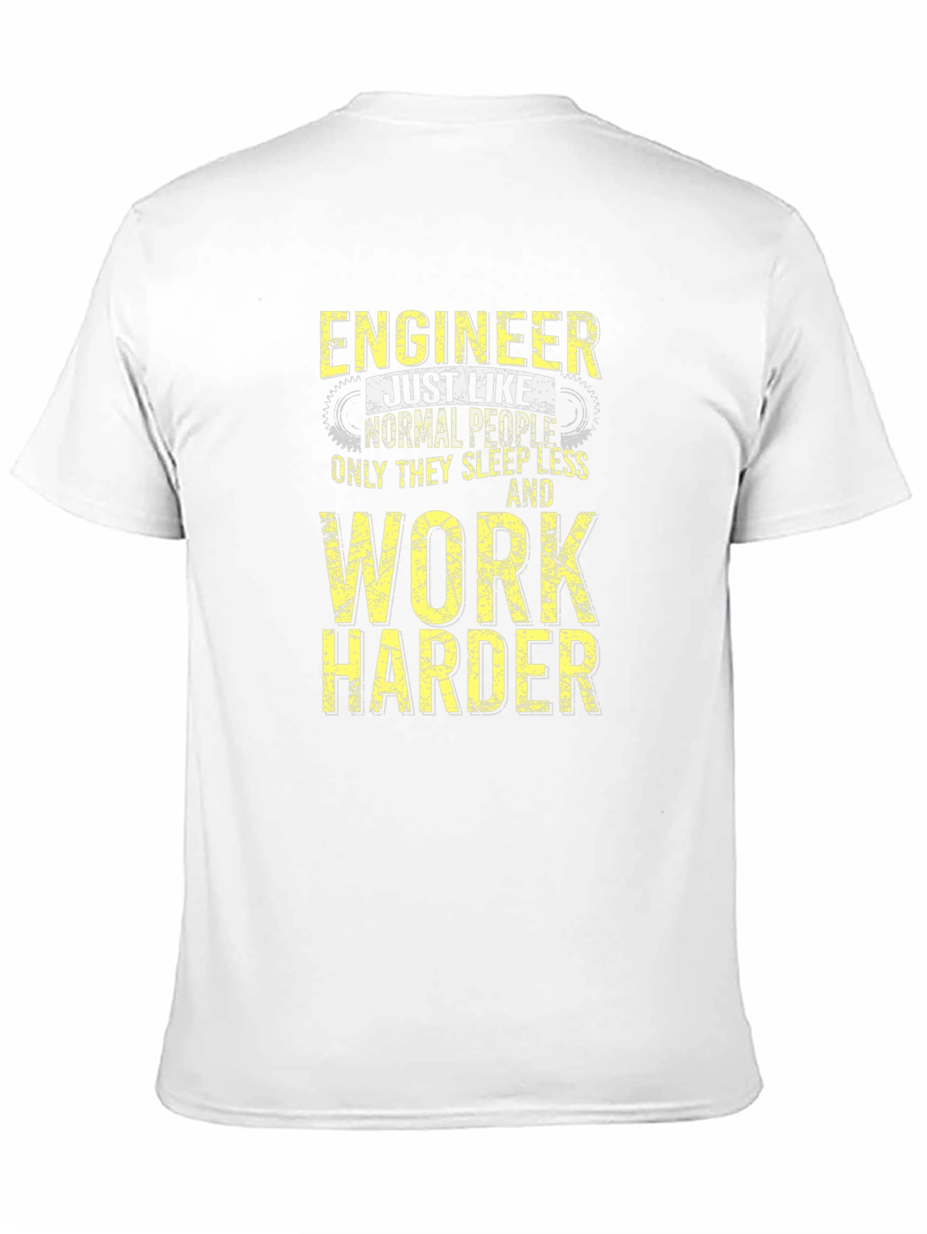 Black Engineer Work Harder T-Shirt - Funny Engineering Tee view 11