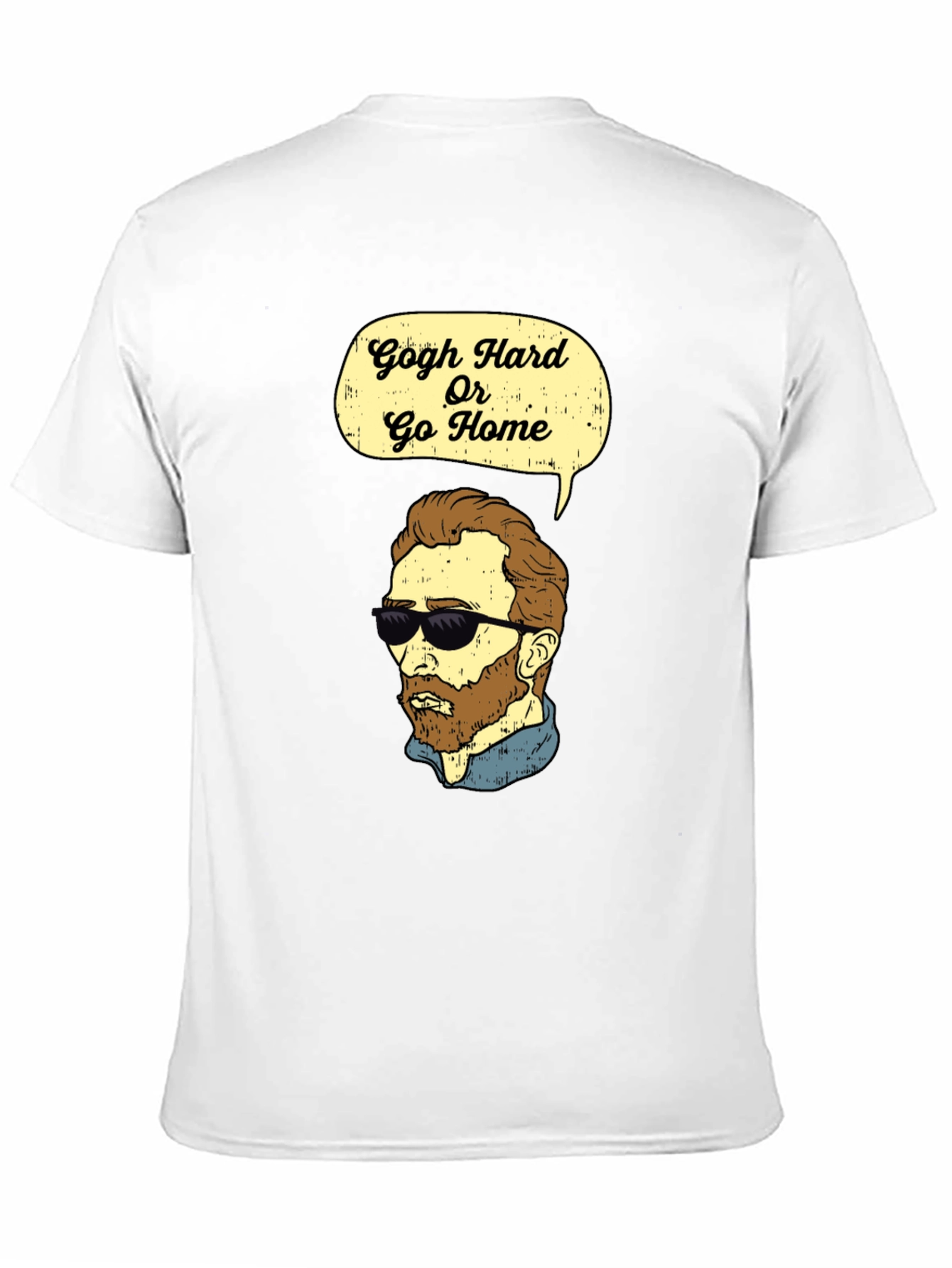 Black Gogh Hard Or Go Home Graphic T-Shirt view 11