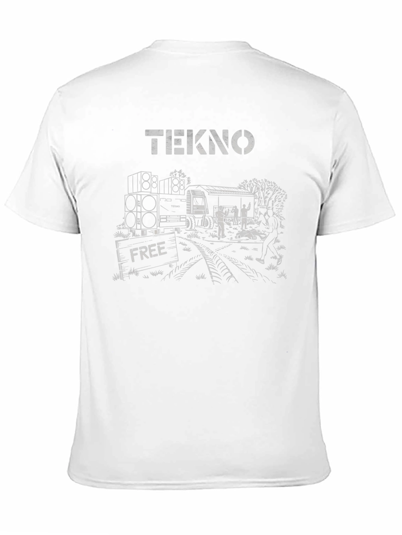 Black Tekno Free Party T-Shirt - Black view 11