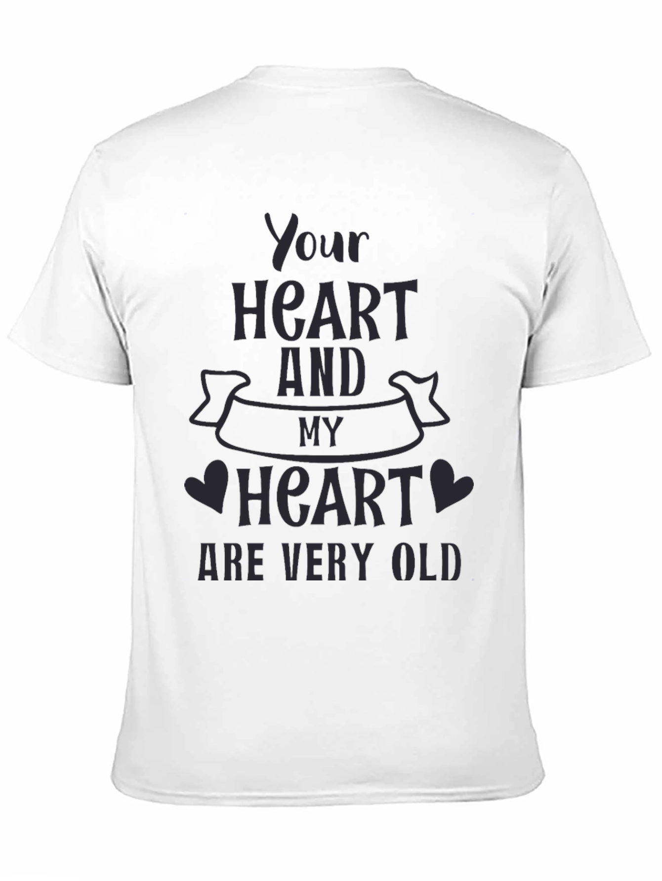 Black Your Heart and My Heart T-Shirt - Black view 11