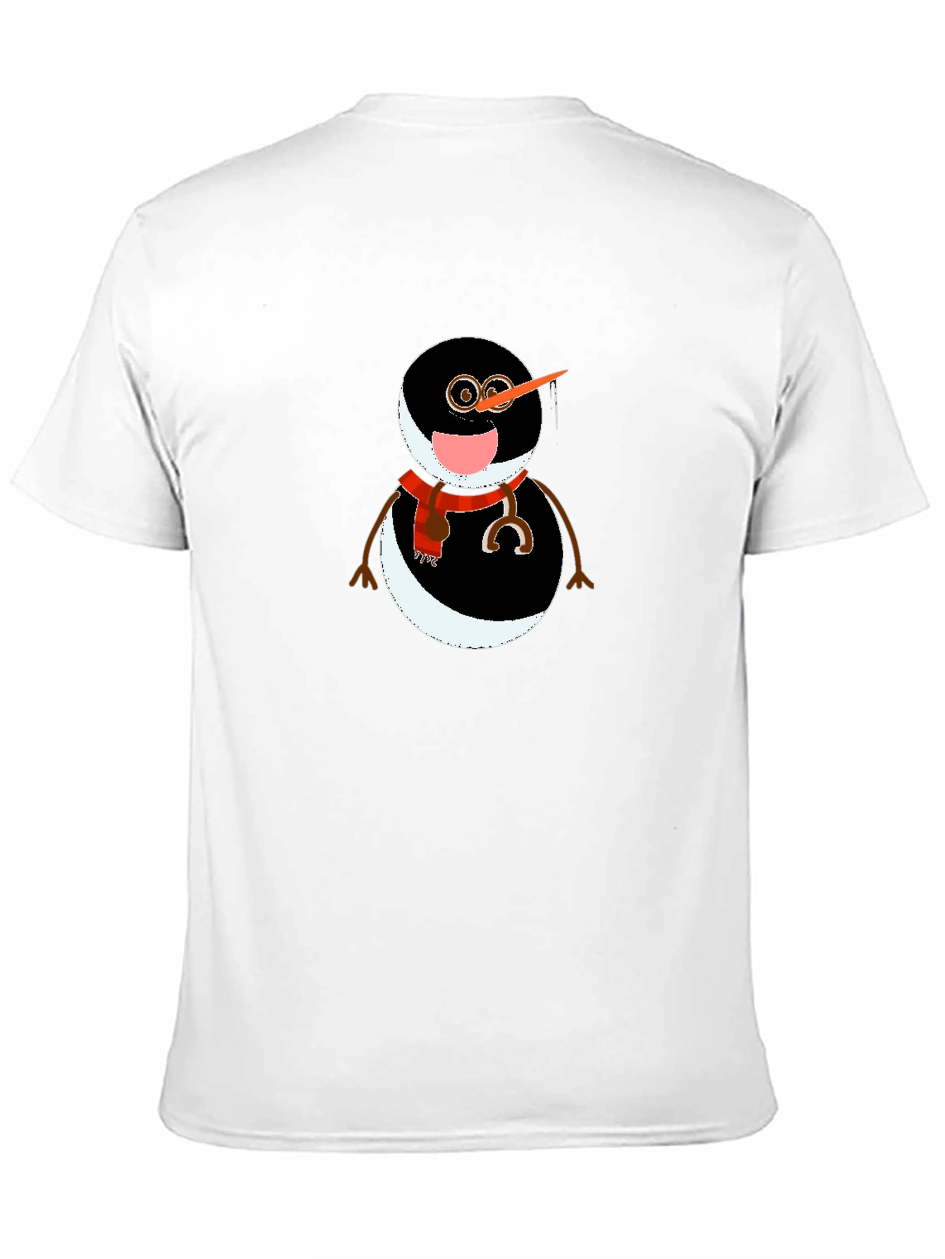 Black Snowman Graphic Tee - Unique Winter Style view 11