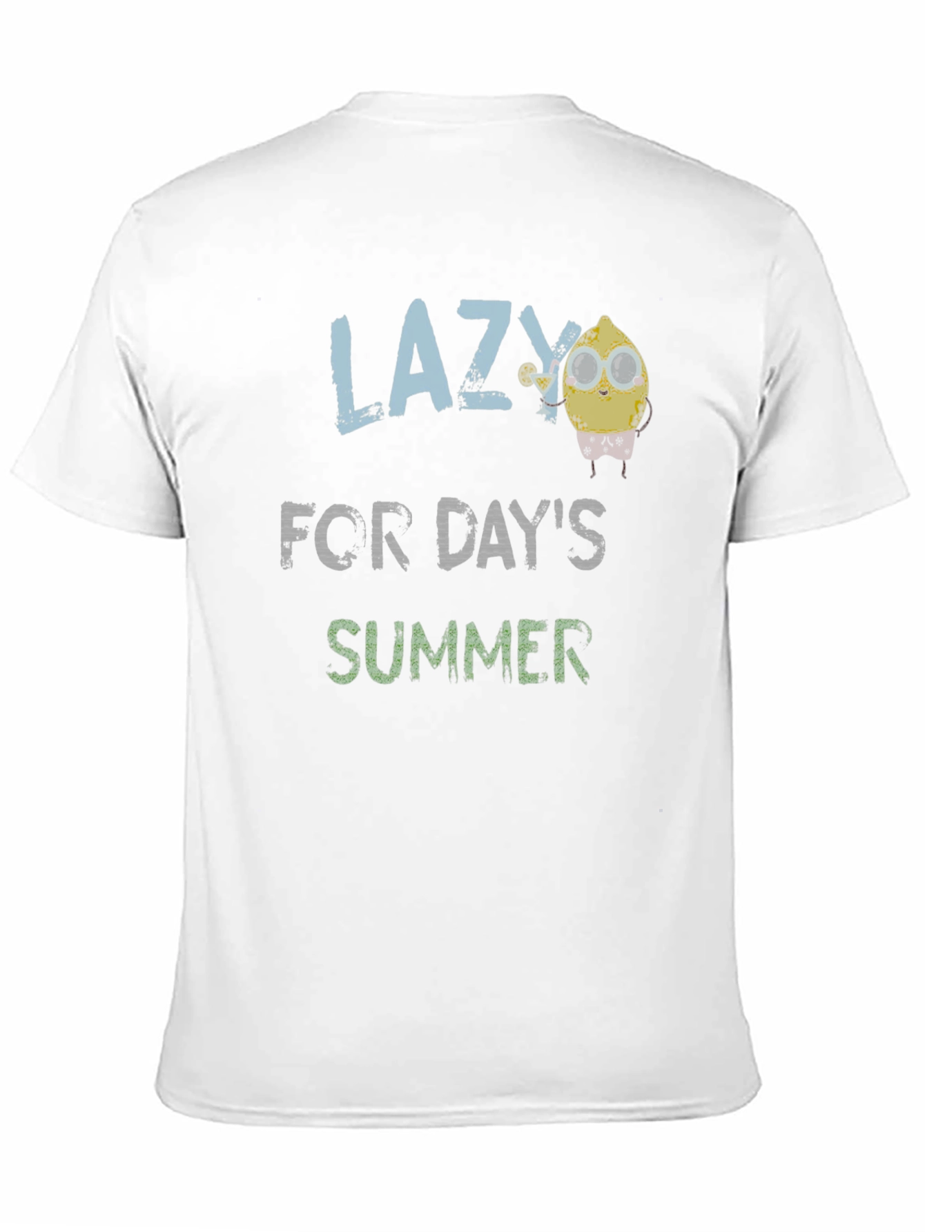 Black Lazy For Day's Summer T-Shirt view 11