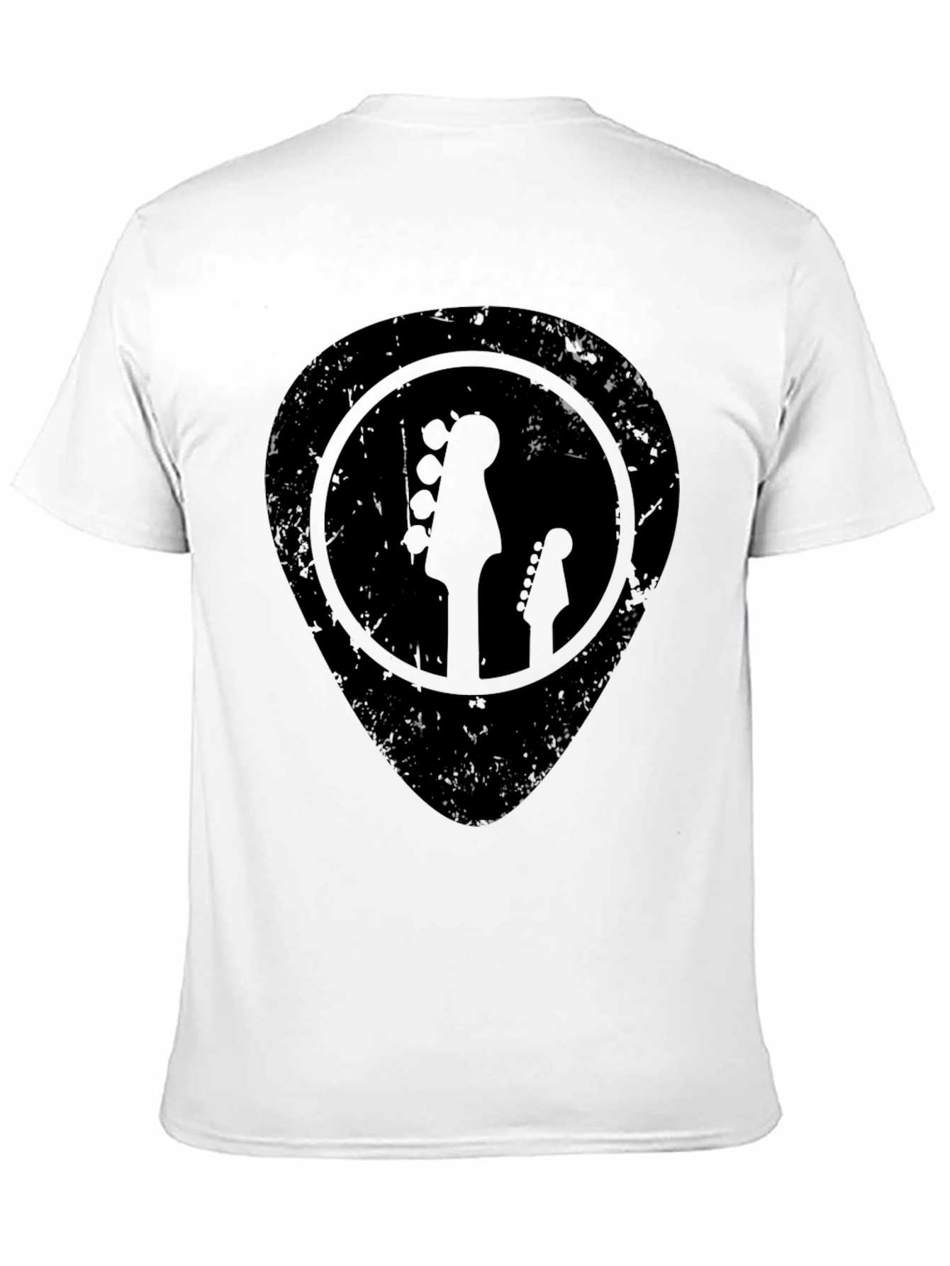 Black Guitar Pick T-Shirt - Rock and Roll Tee view 11