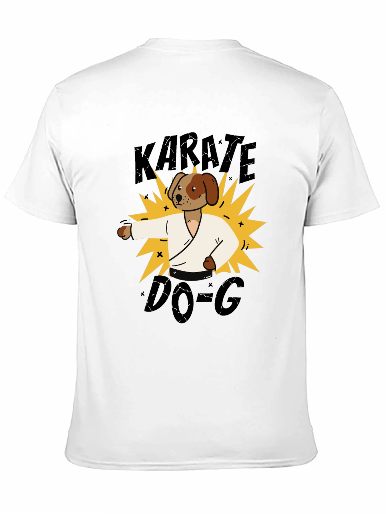 Black Karate Dog T-Shirt - Martial Arts Fun! view 11