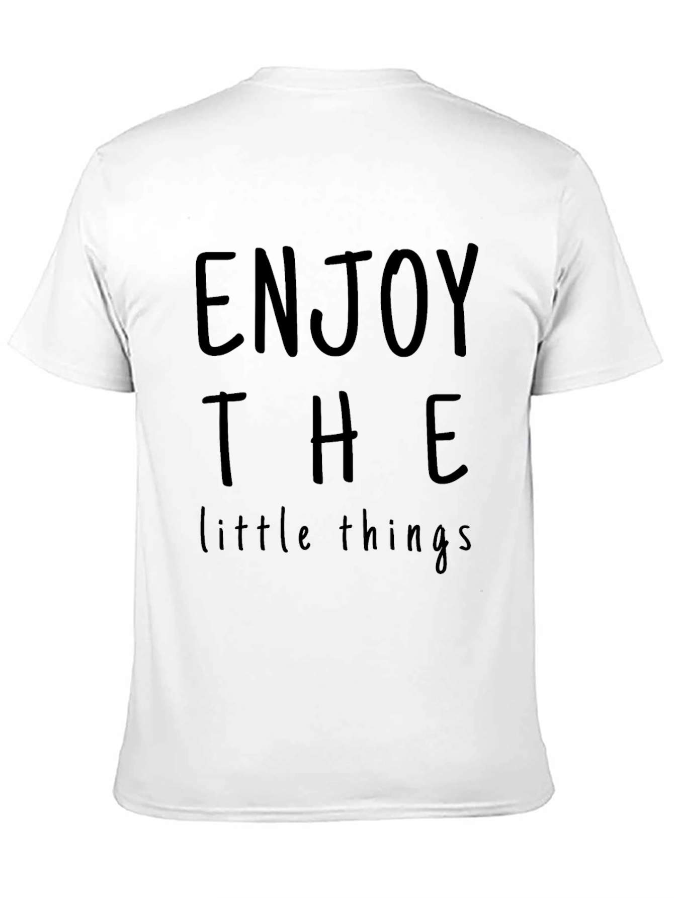 Black Enjoy The Little Things Graphic T-Shirt view 11