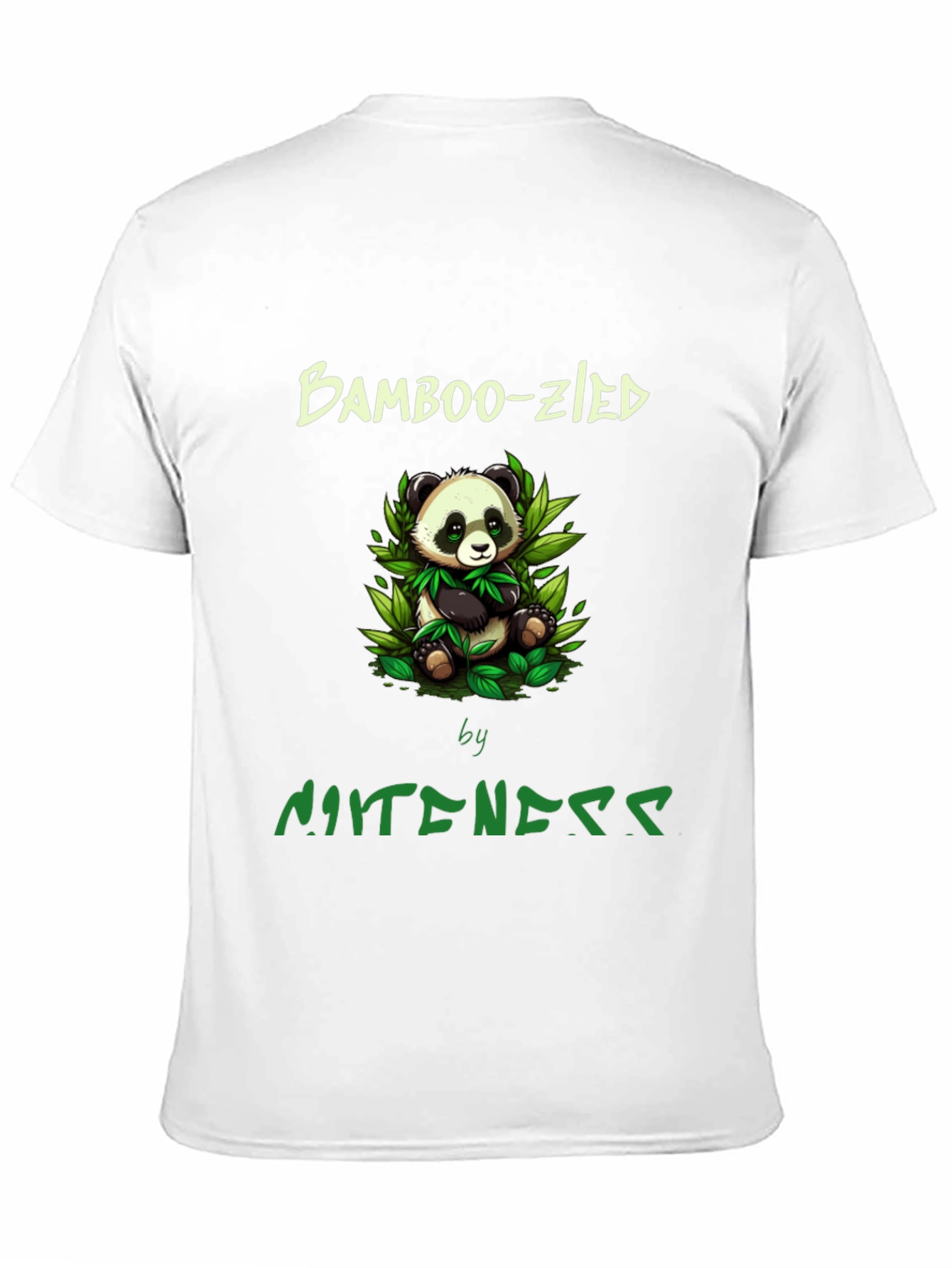 Black Bamboo-zled Panda Graphic Tee -  Unique Style view 11