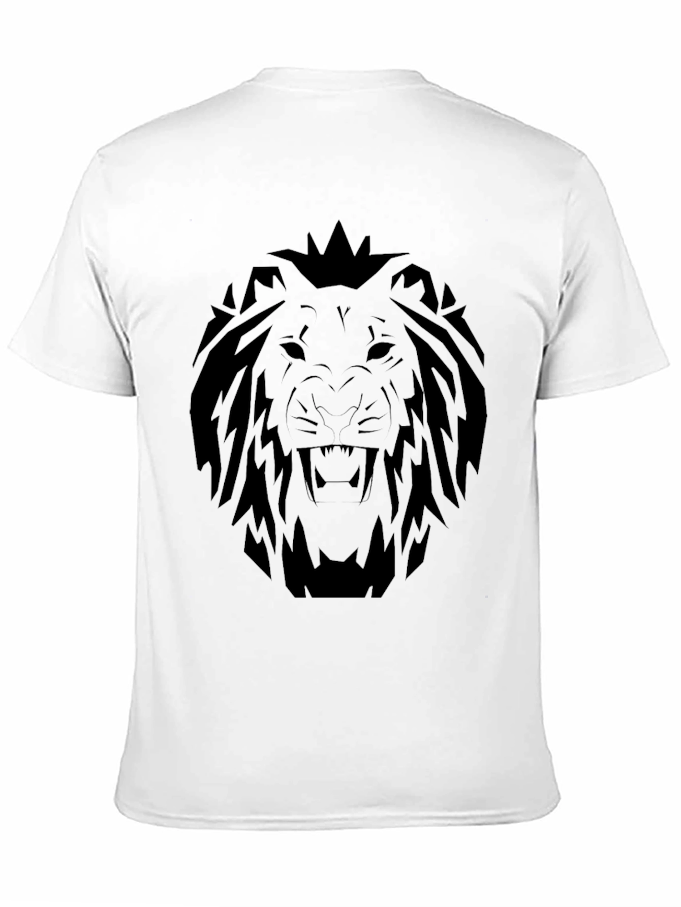 Black Lion Graphic T-Shirt - Bold Black Tee view 11
