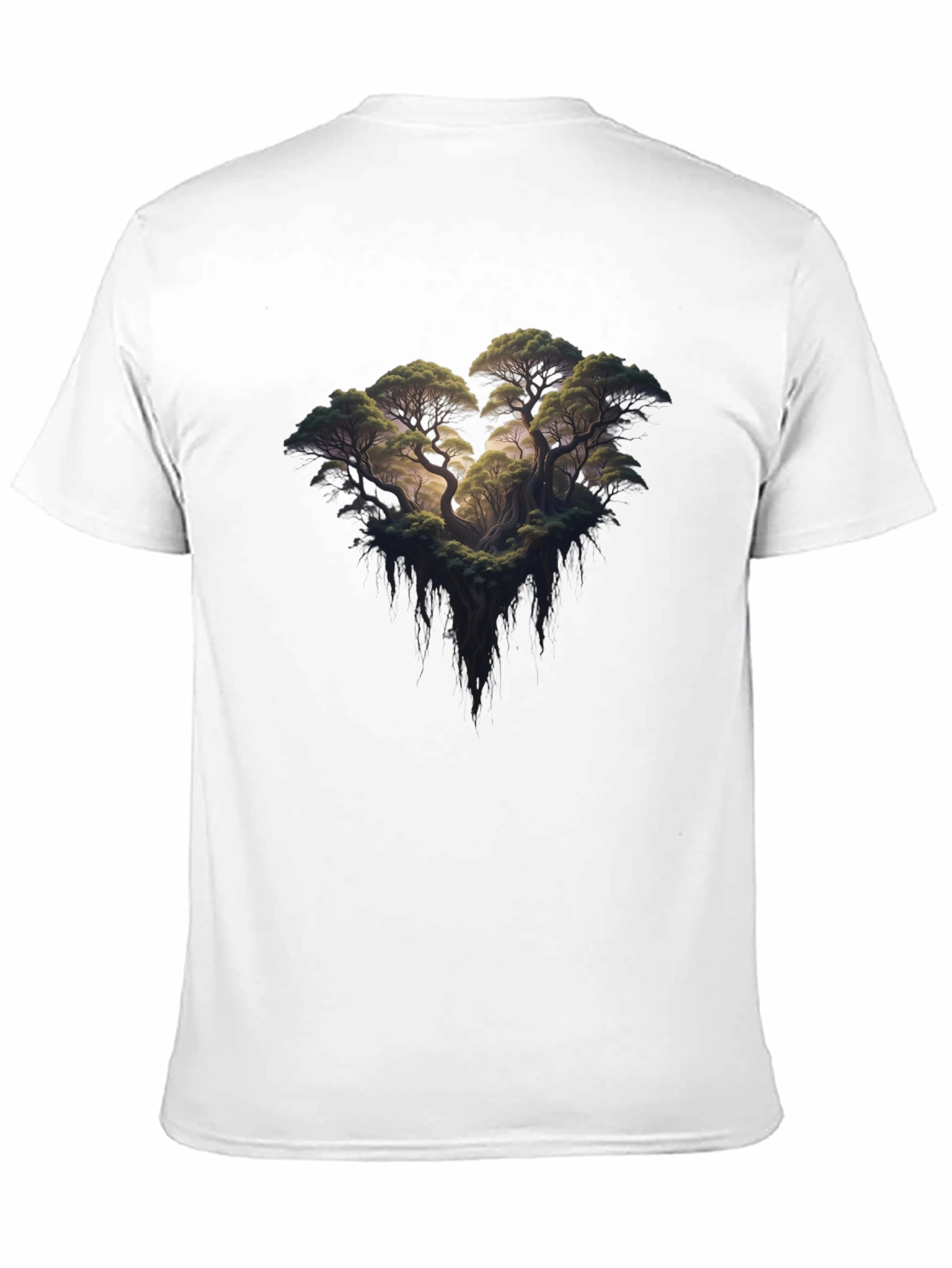 Black Enchanted Forest Graphic Tee - Unisex Black T-Shirt view 11