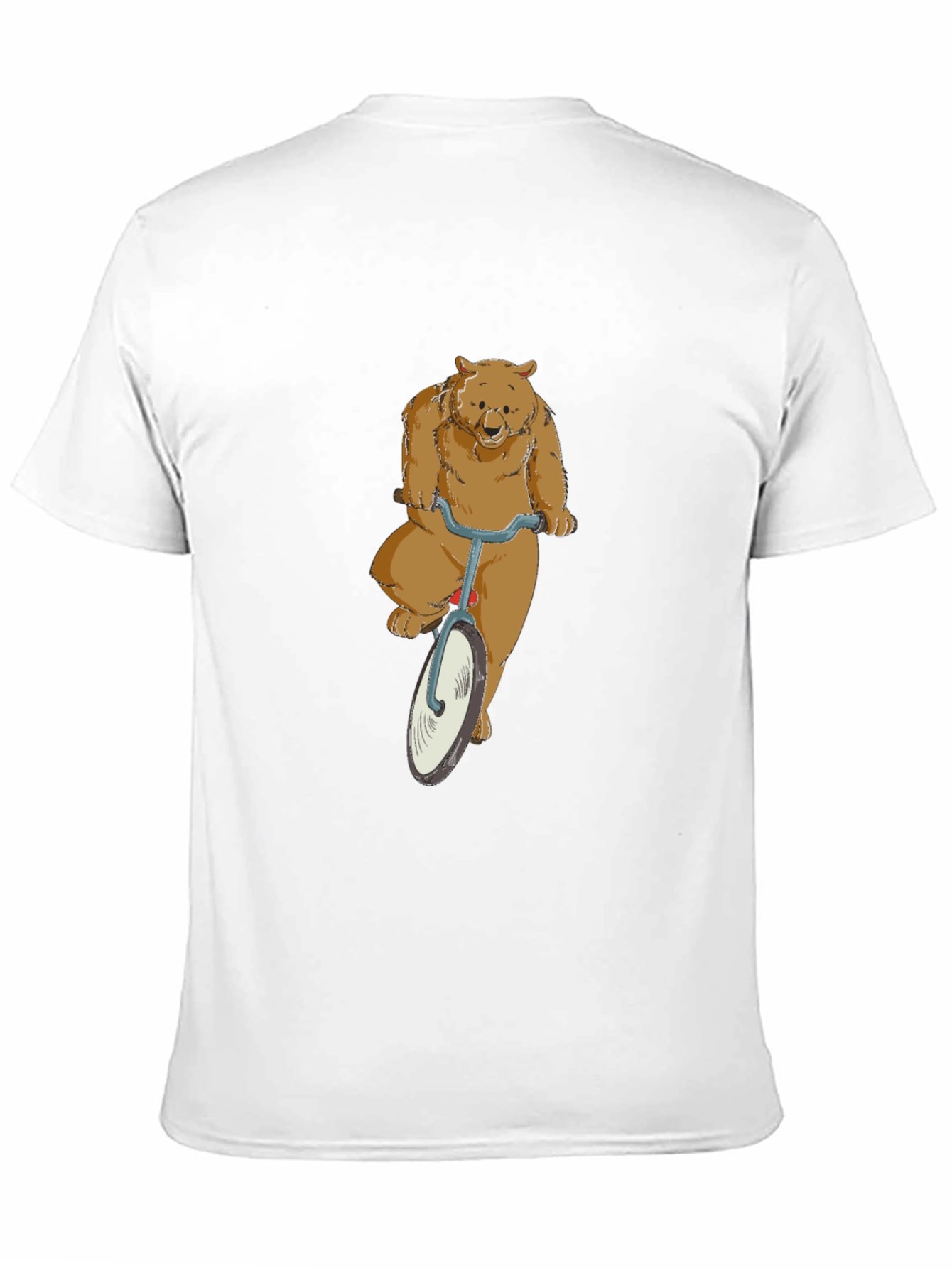 Black Bear on a Bike Graphic T-Shirt view 11