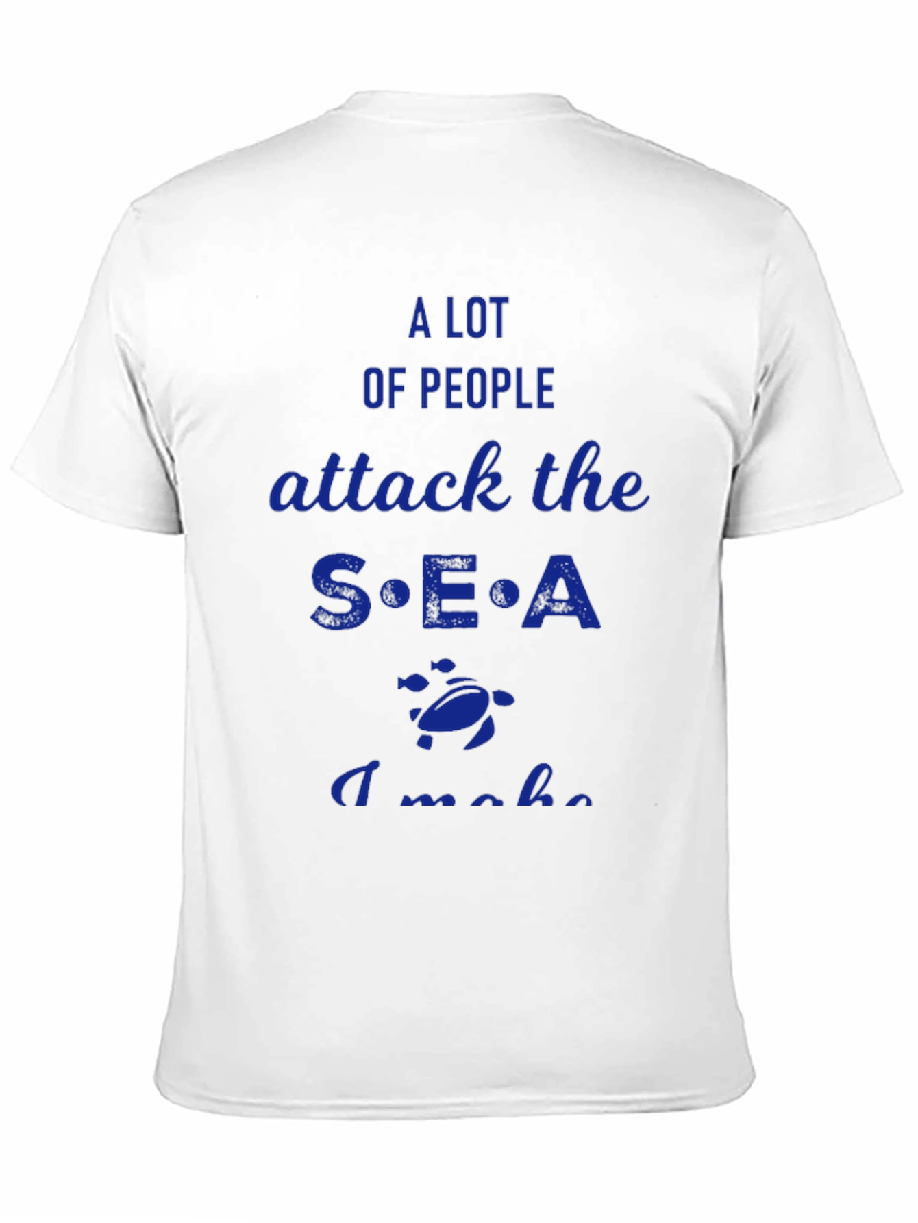 Black Attack the Sea T-Shirt view 11