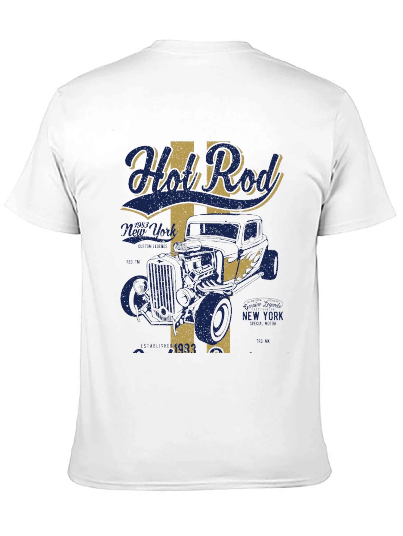 Black Vintage Hot Rod T-Shirt view 11