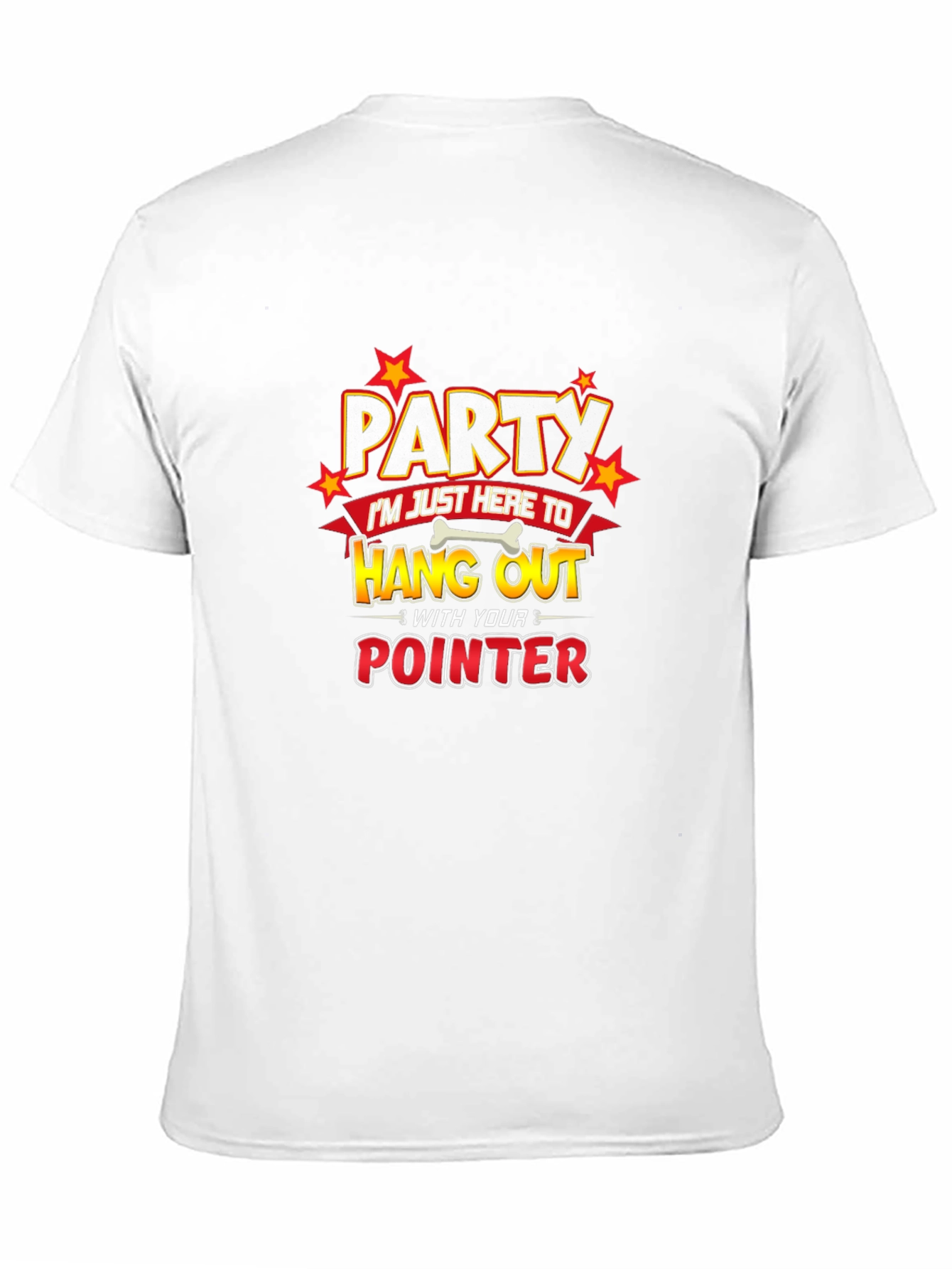 Black Party Pointer Dog Humor Graphic T-Shirt view 11