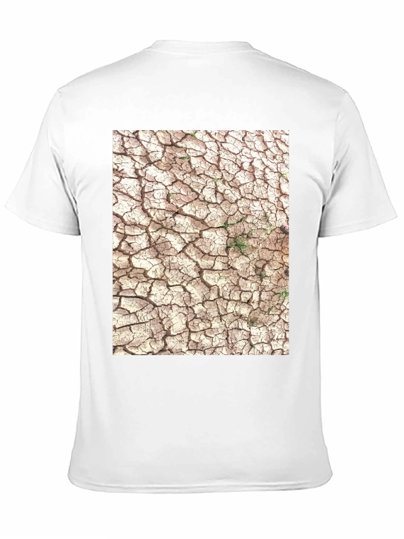Black Cracked Earth Graphic Tee - Modern Black T-Shirt view 11
