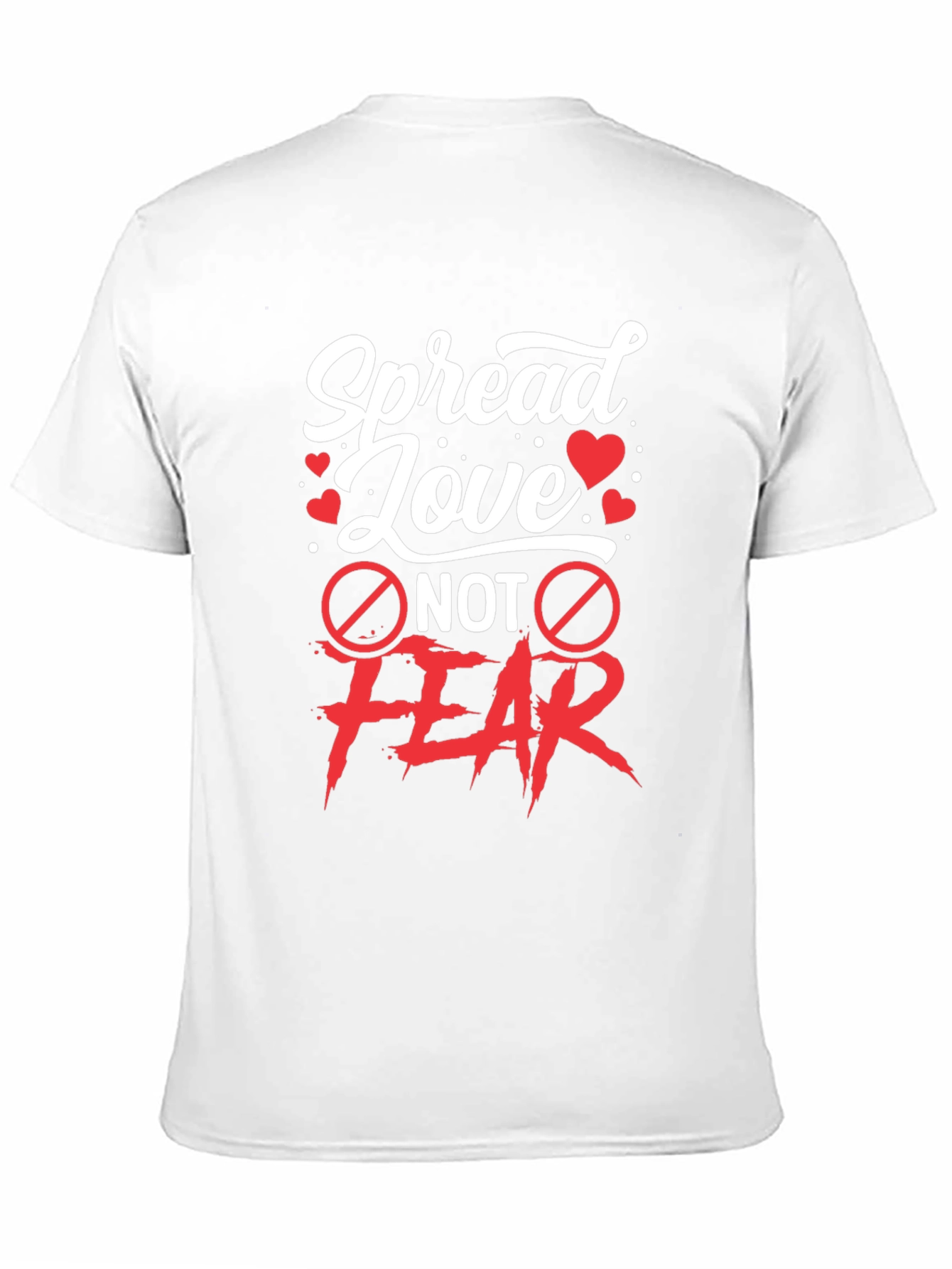 Black Spread Love Not Fear Graphic T-Shirt view 11
