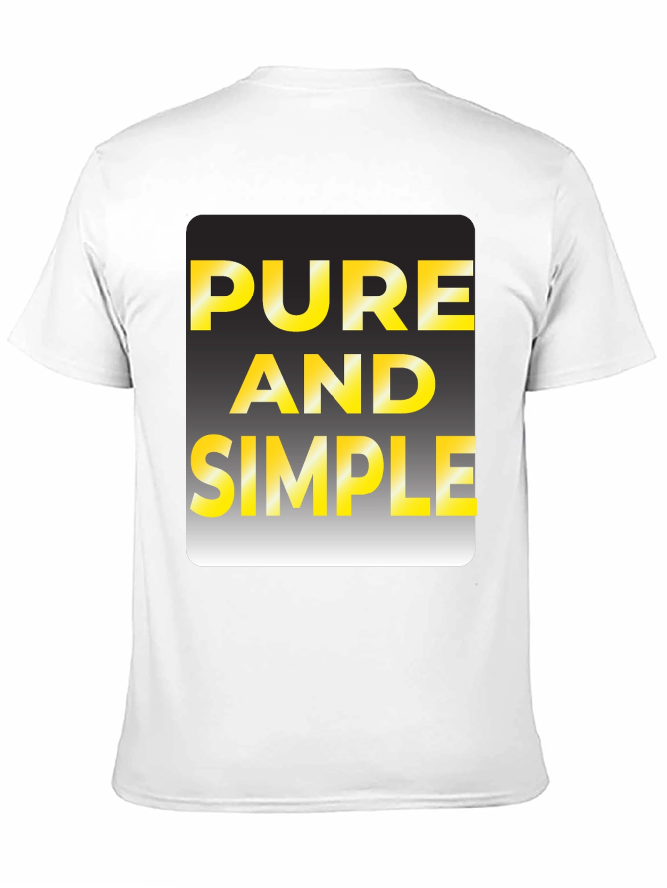 Black Pure and Simple Black Graphic T-Shirt view 11