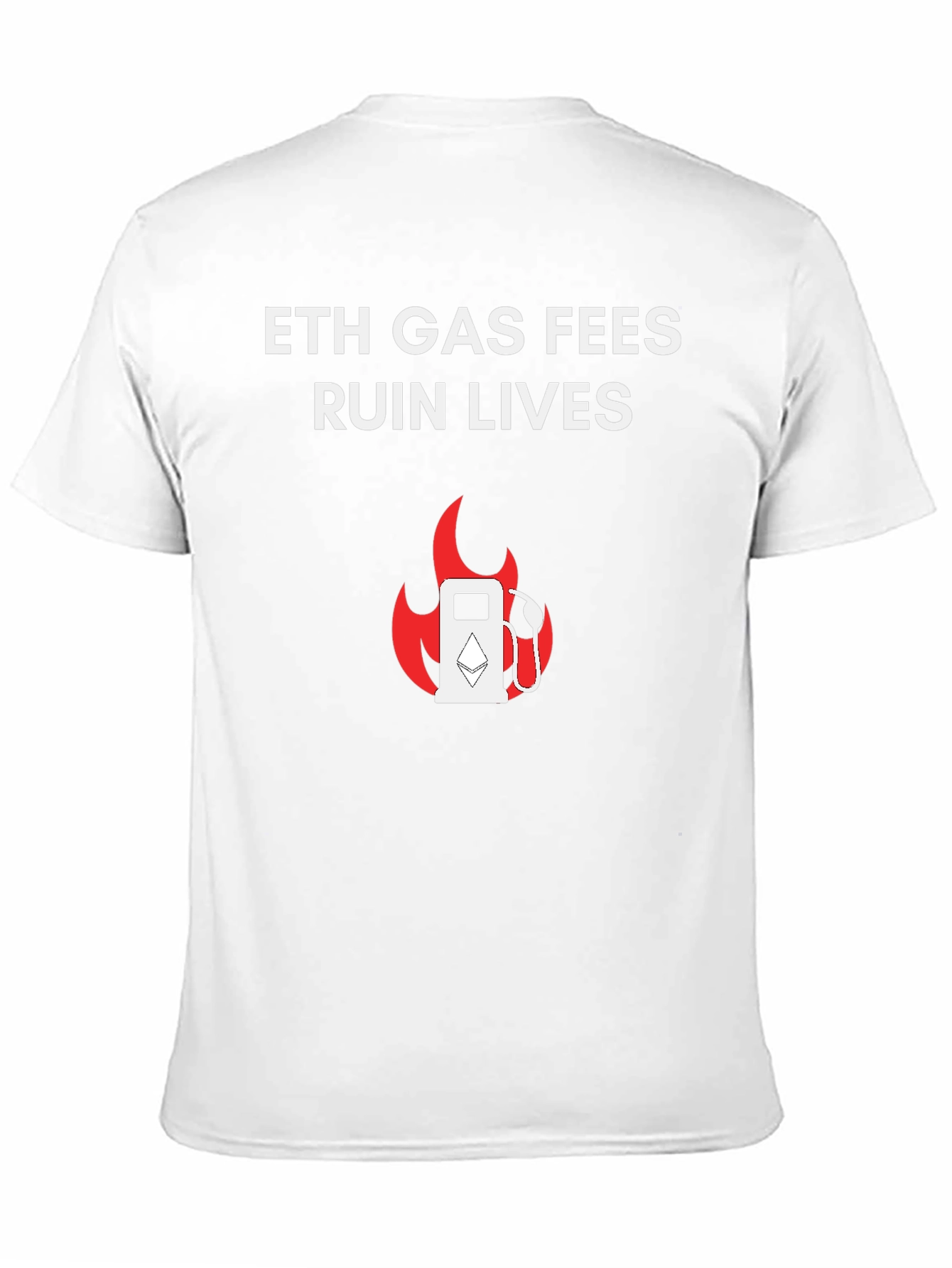 Black ETH Gas Fees Ruin Lives T-Shirt view 11