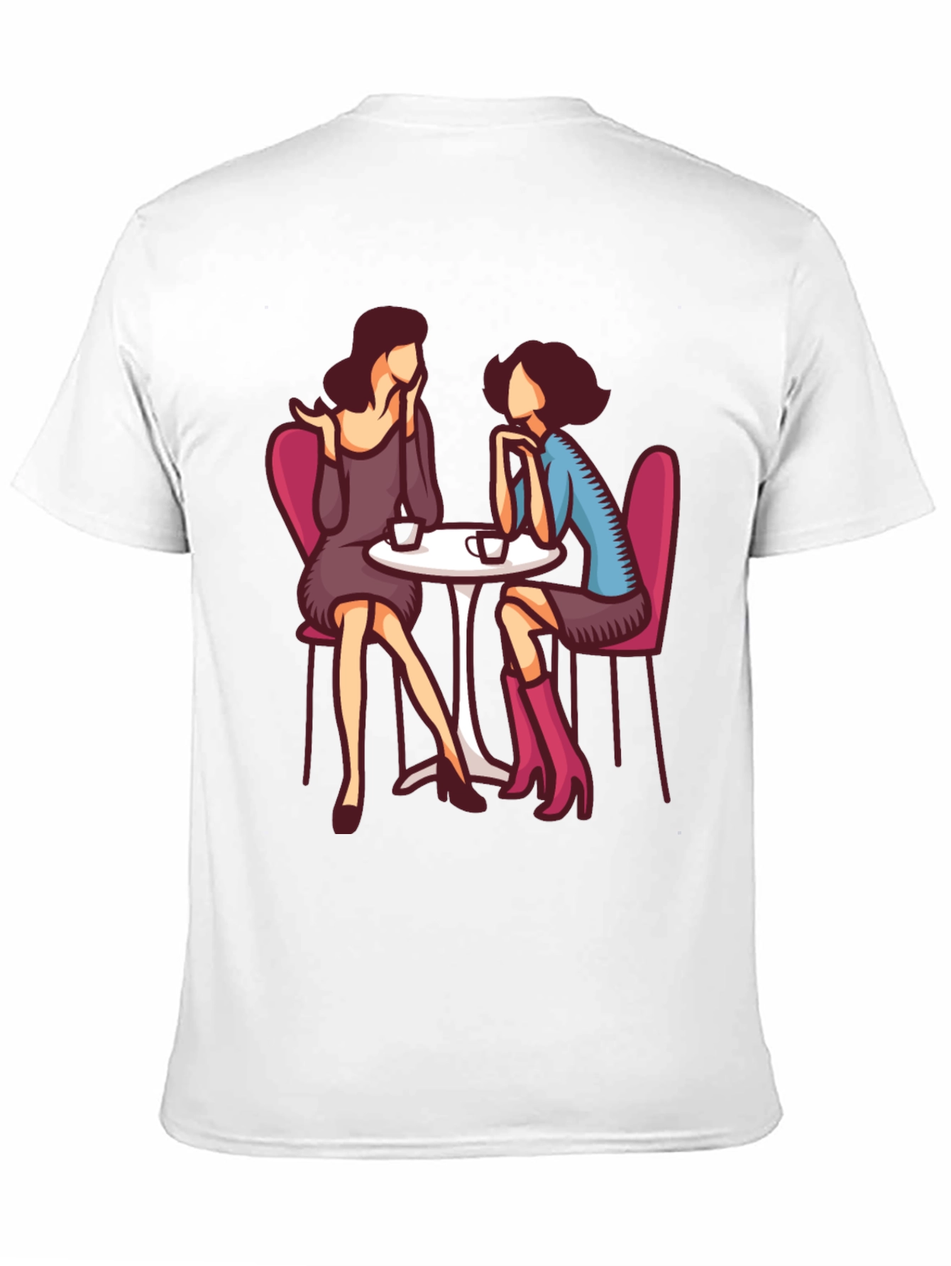 Cafe Conversation Graphic T-Shirt - 11